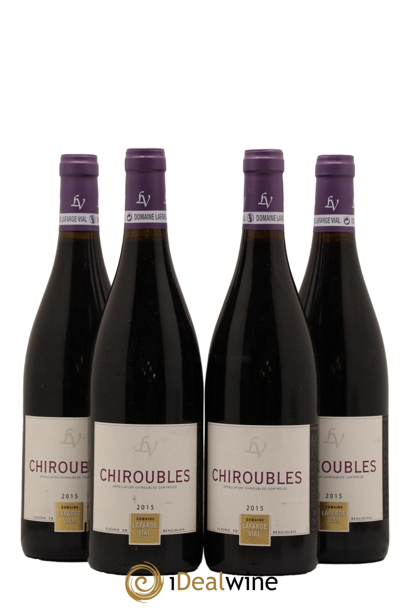 Chiroubles Domaine Lafarge Vial 2015 - Lot de 4 bouteilles - 0