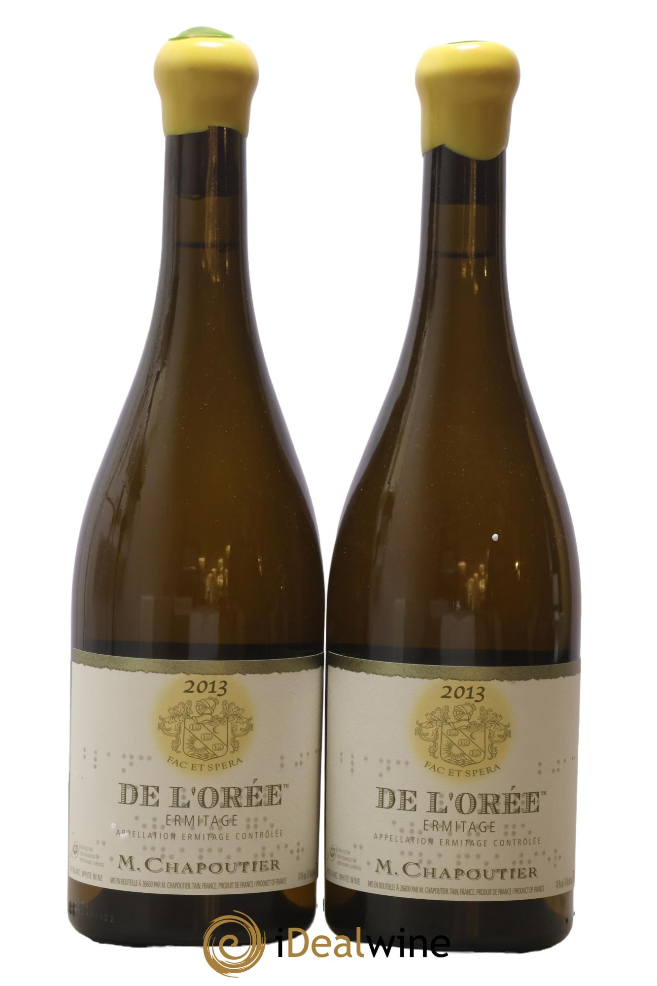 Hermitage Ermitage de l'Orée Chapoutier 2013 - Posten von 2 Flaschen - 0