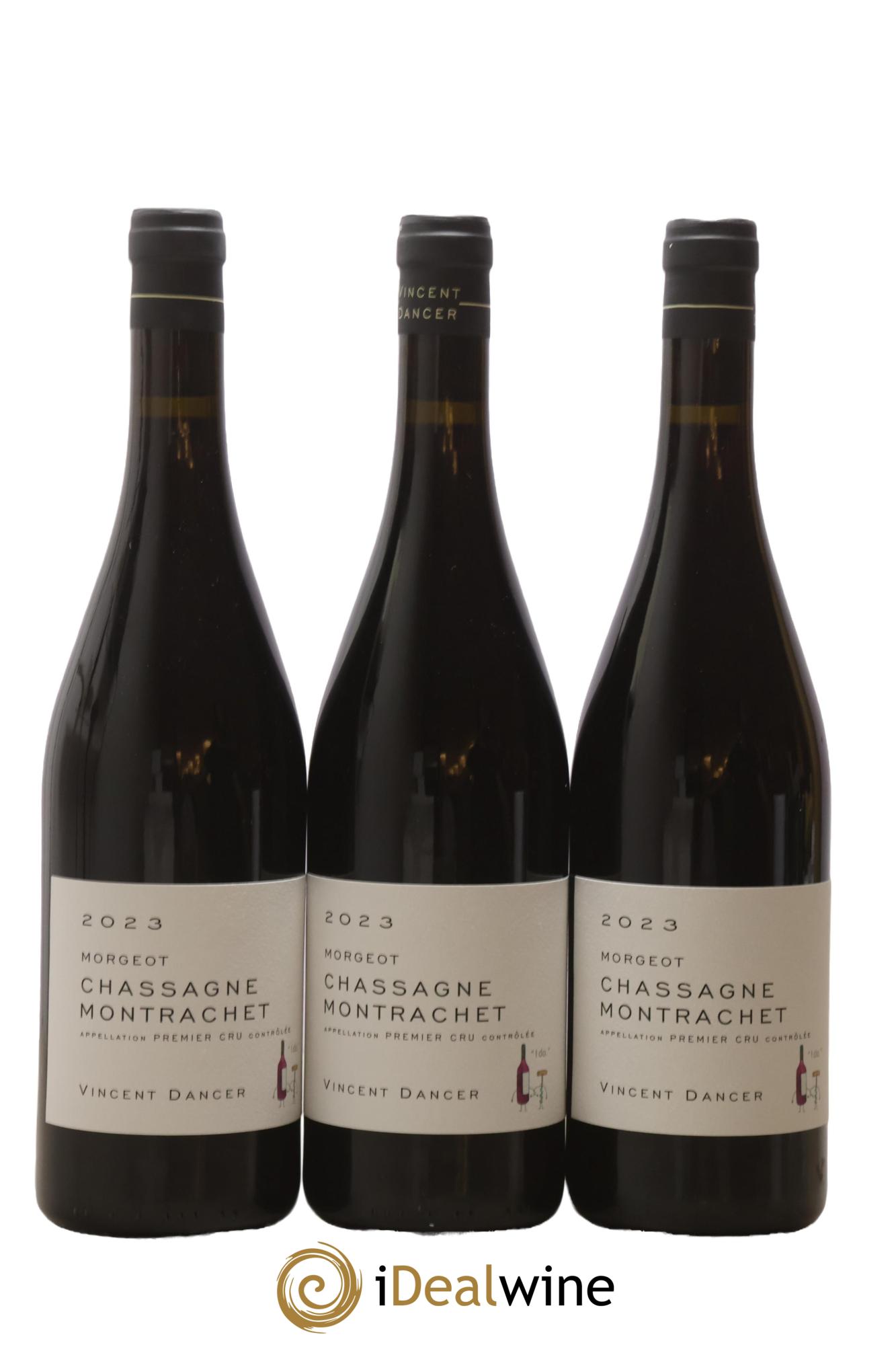 Chassagne-Montrachet 1er Cru Morgeot Vincent Dancer 2023 - Lot of 3 bottles - 0