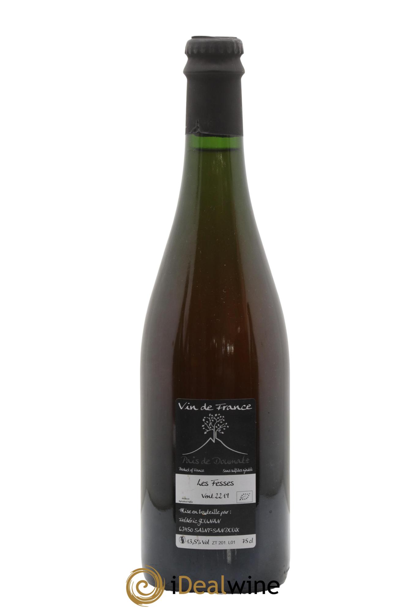 Vin de France Les Fesses Vignoble de l'Arbre Blanc 2019 - Lot de 1 bouteille - 1