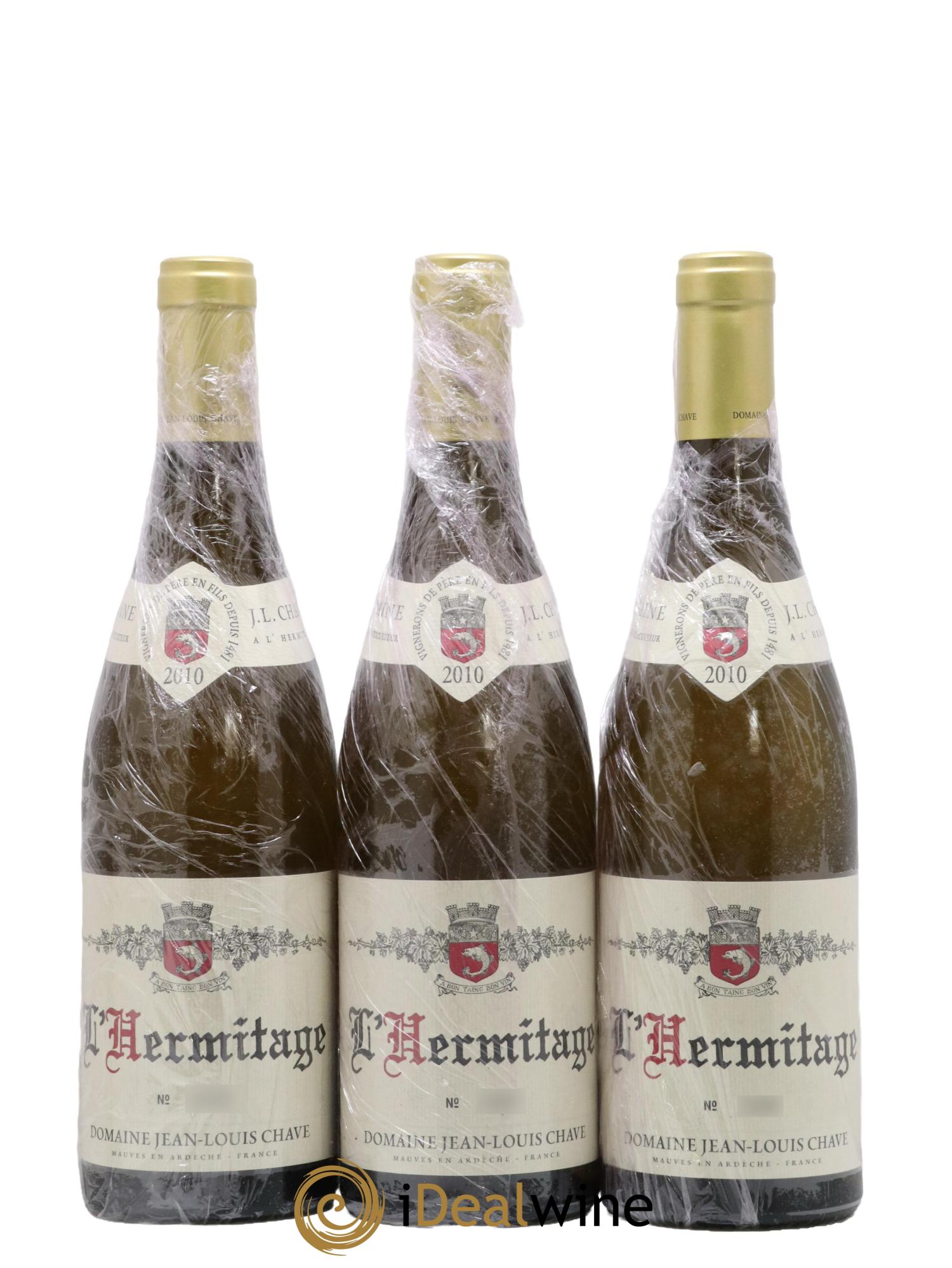 Hermitage Jean-Louis Chave 2010 - Lot de 3 bouteilles - 0