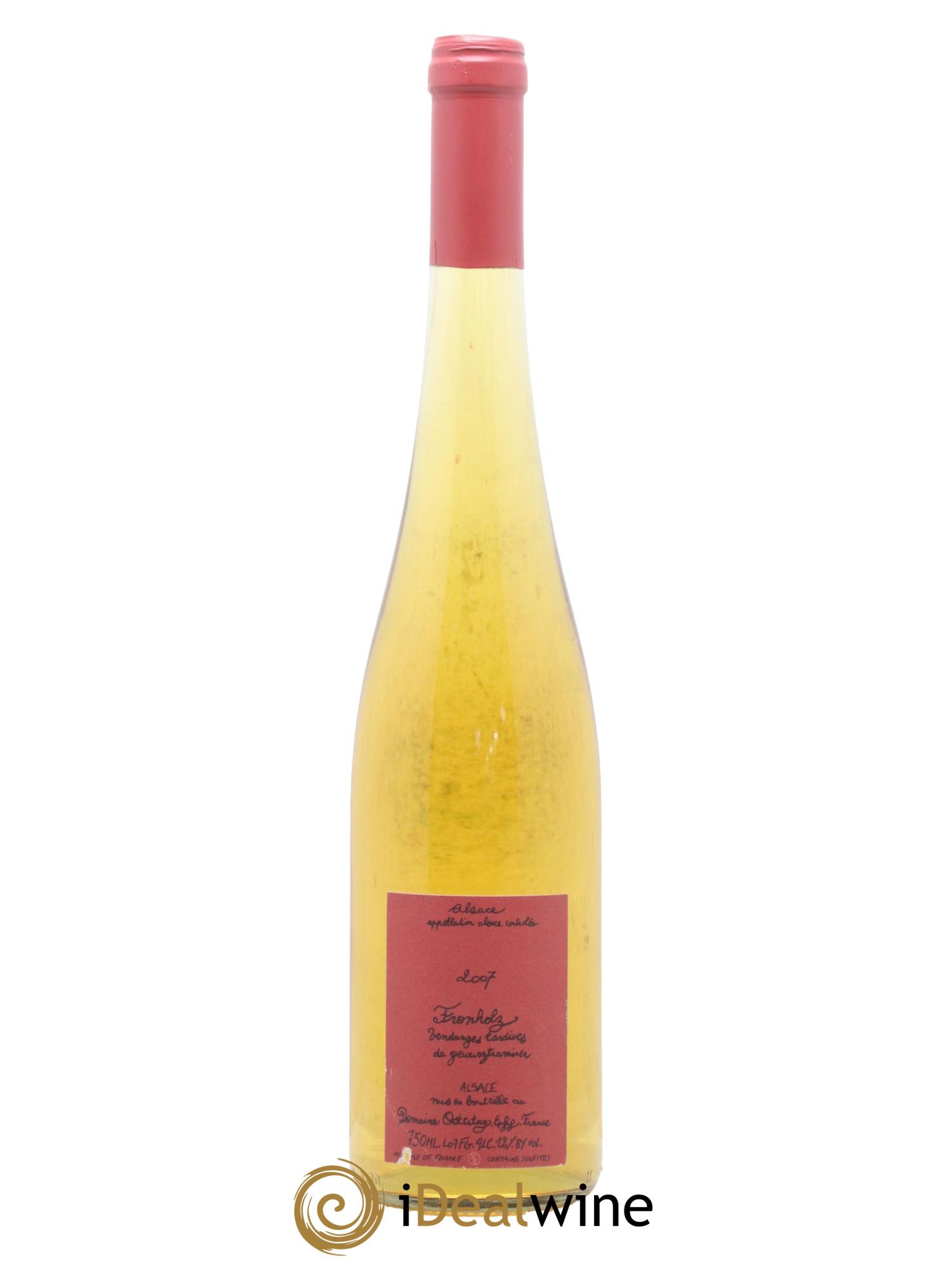 Alsace Gewurztraminer Fronholz Vendanges Tardives Ostertag (Domaine) 2007 - Lotto di 1 bottiglia - 0