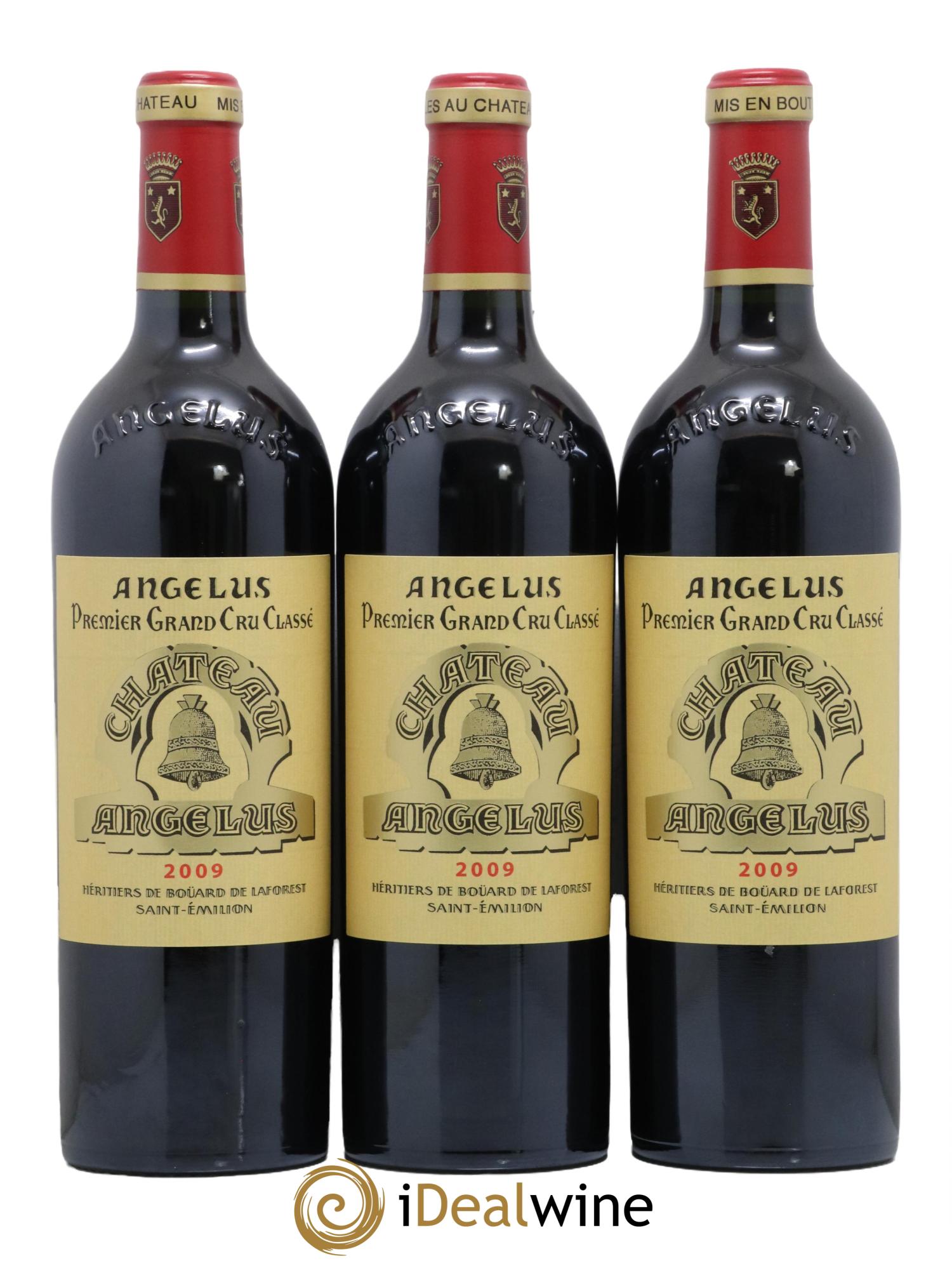 Château Angélus 1er Grand Cru Classé A 2009 - Lot de 3 bouteilles - 0