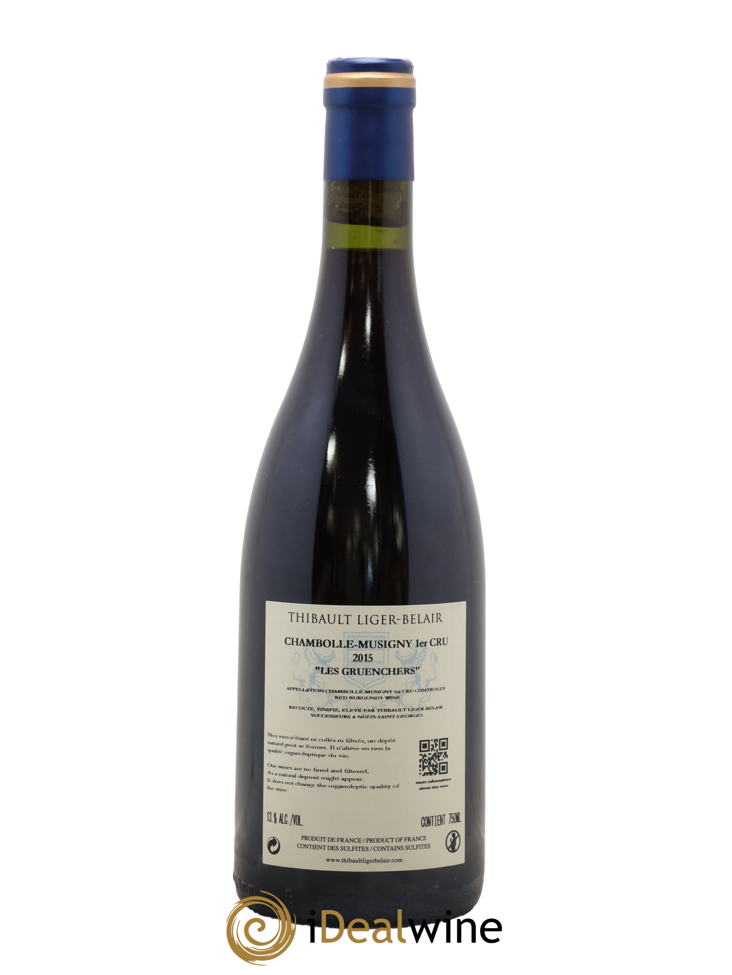 Chambolle-Musigny 1er Cru Les Gruenchers Thibault Liger-Belair Successeurs 2015 - Lot de 1 bouteille - 1