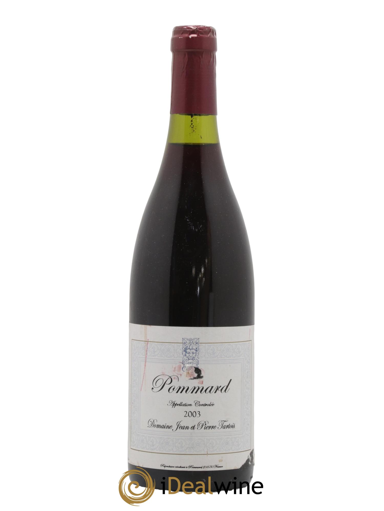 Pommard Jean et Pierre Tartois 2003 - Lot de 1 bouteille - 0