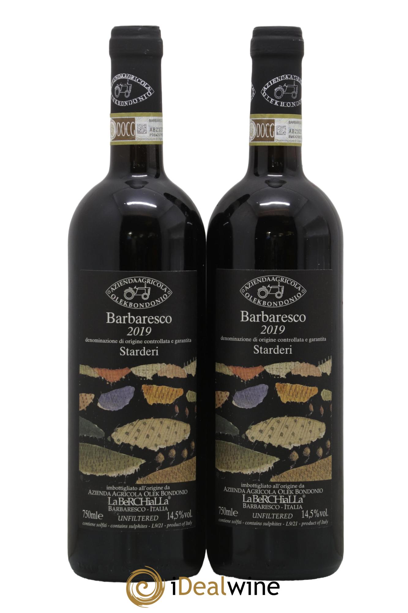 Barbaresco DOCG Starderi Olek Bondonio 2019 - Lot de 2 bouteilles - 0