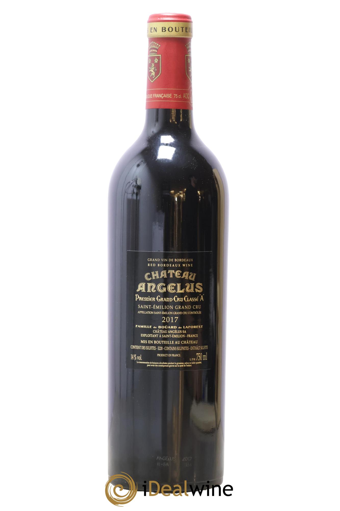 Château Angélus 1er Grand Cru Classé A 2017 - Lot de 1 bouteille - 2