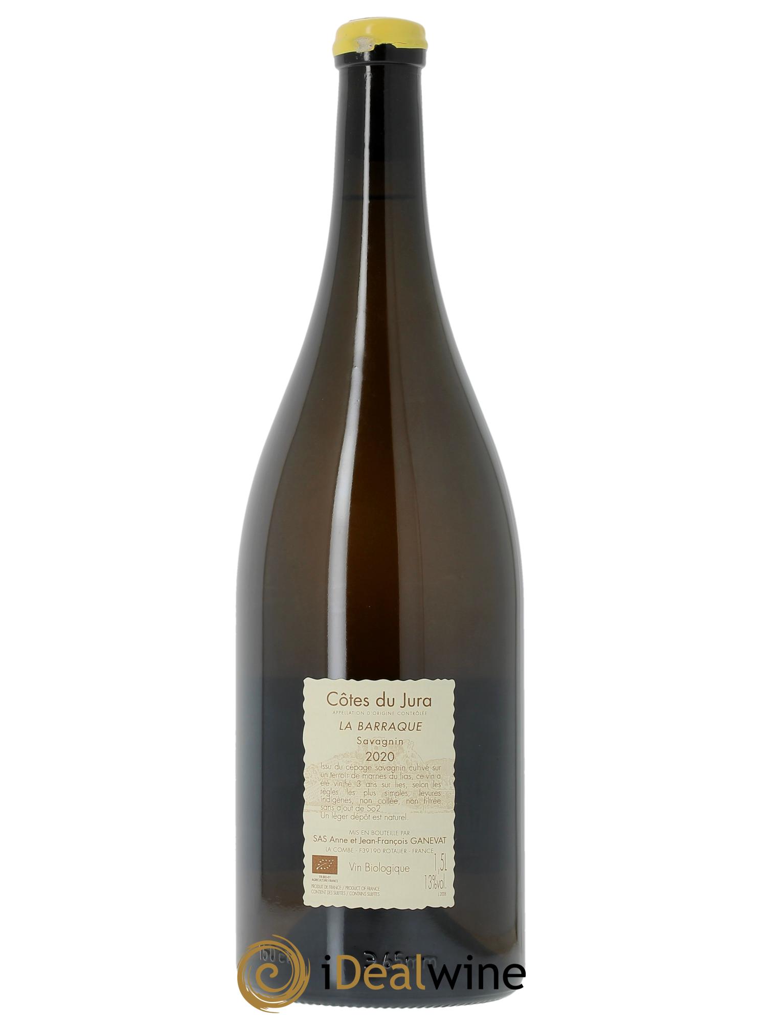 Côtes du Jura La Barraque Savagnin Anne et Jean François Ganevat 2020 - Lot de 1 magnum - 1