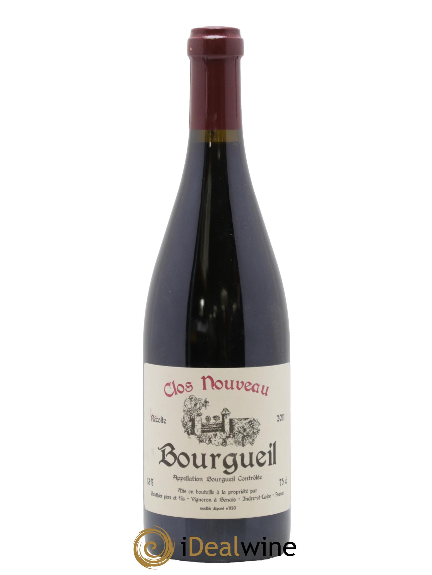 Bourgueil Clos Nouveau Domaine du Bel Air 2011 - Lot de 1 bouteille - 0