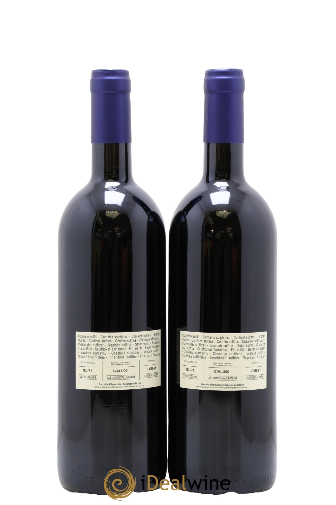 Bolgheri DOC Sassicaia Tenuta San Guido 2021 - Lot de 2 bouteilles - 1