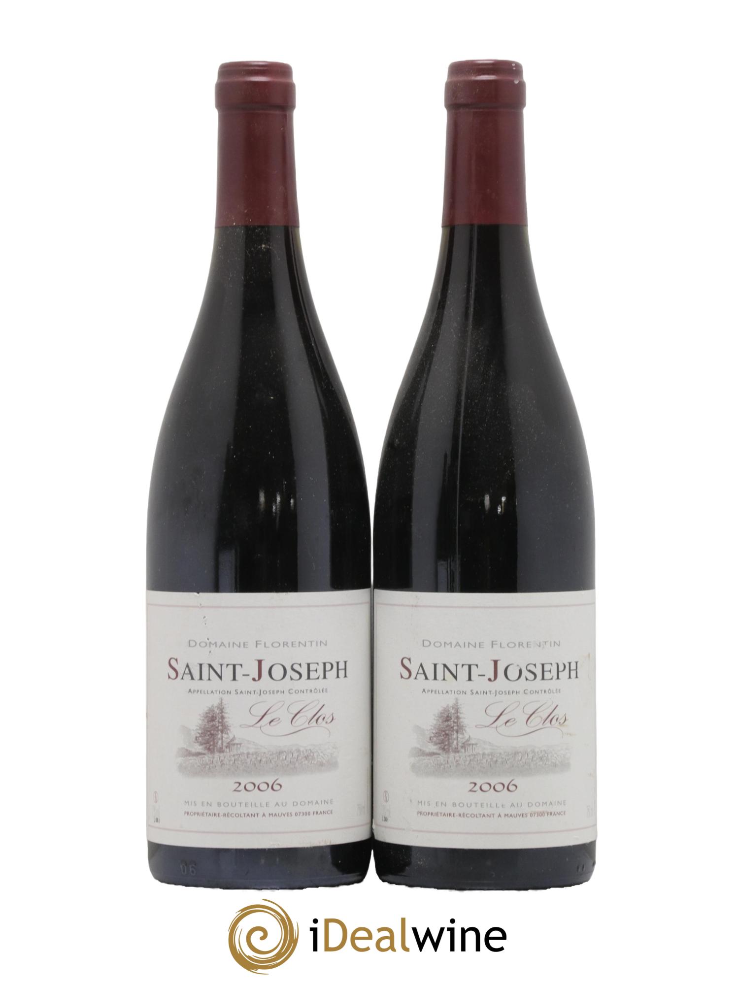 Saint-Joseph Le Clos Domaine Florentin 2006 - Lot de 2 bouteilles - 0