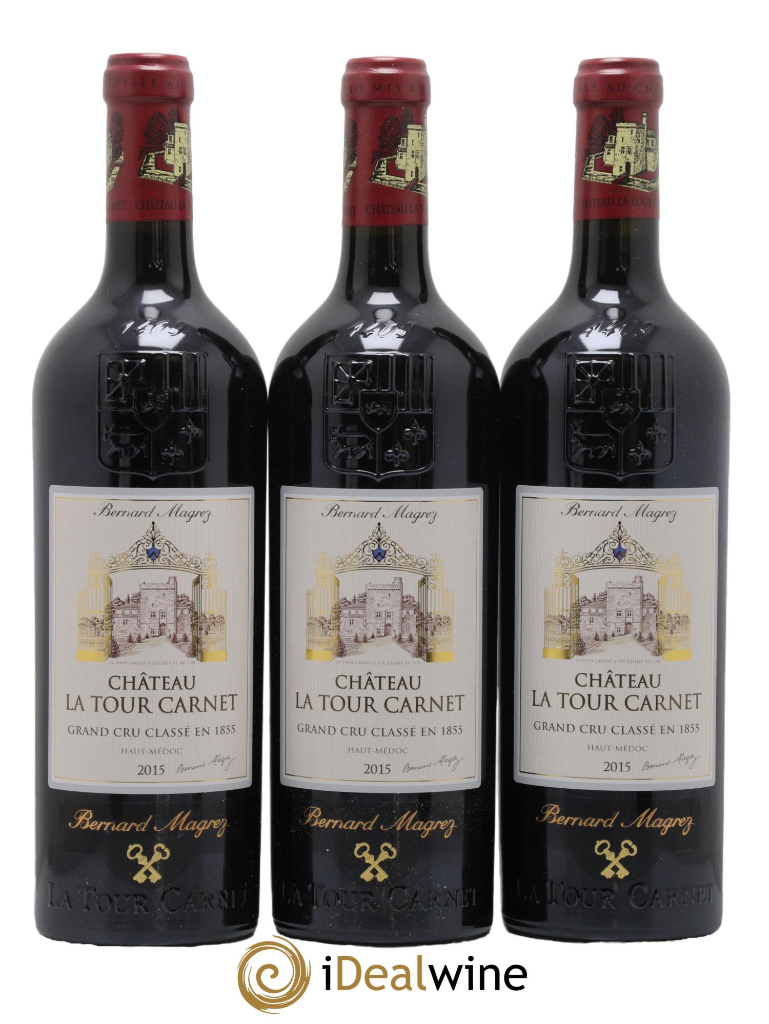 Château la Tour Carnet 4ème Grand Cru Classé  2015 - Lot of 6 bottles - 1