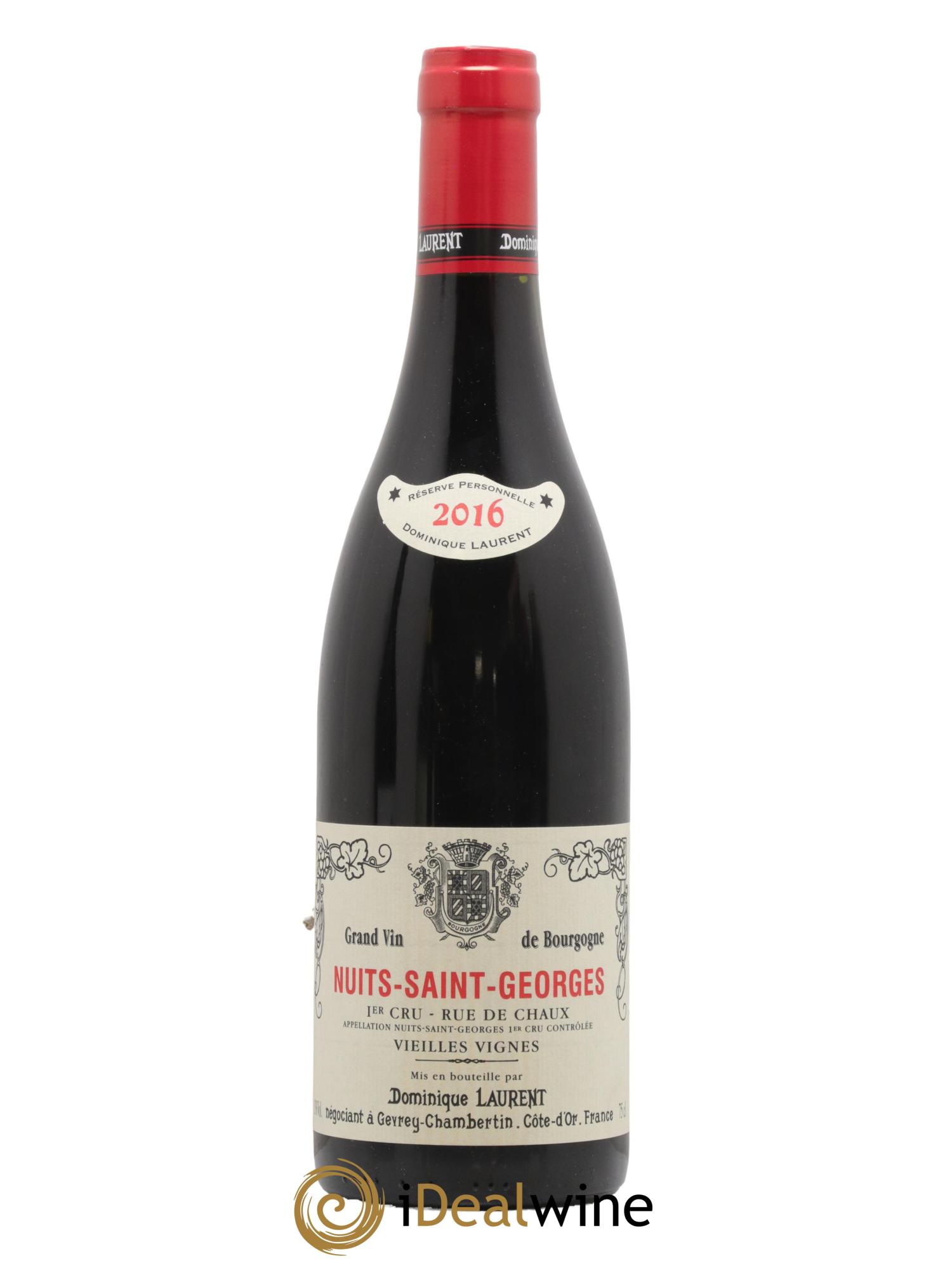 Nuits-Saint-Georges 1er Cru Rue de Chaux Vieilles Vignes Dominique Laurent 2016 - Lot de 1 bouteille - 0