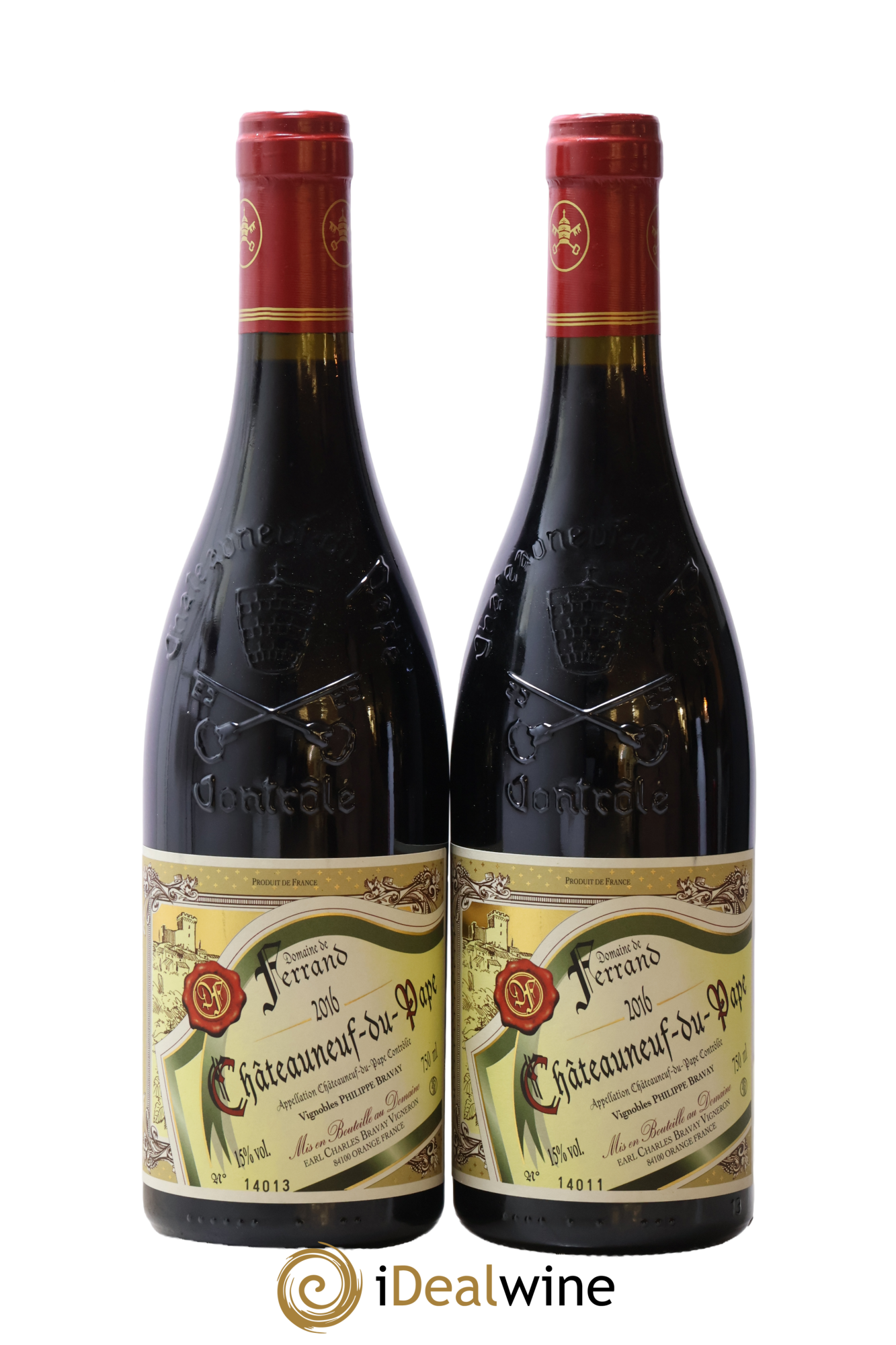 Châteauneuf-du-Pape Domaine de Ferrand 2016 - Lot of 2 bottles - 0