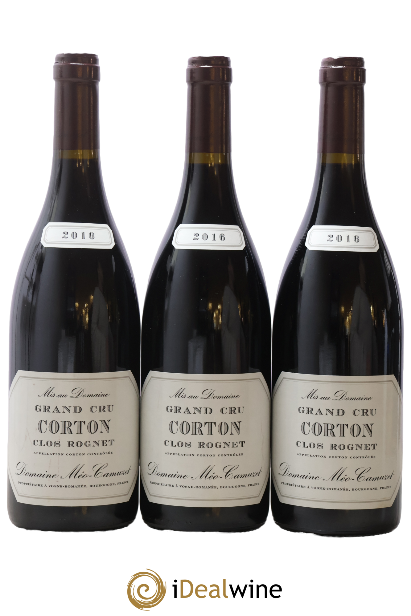 Corton Grand Cru Clos Rognet Méo-Camuzet (Domaine) 2016 - Posten von 3 Flaschen - 0