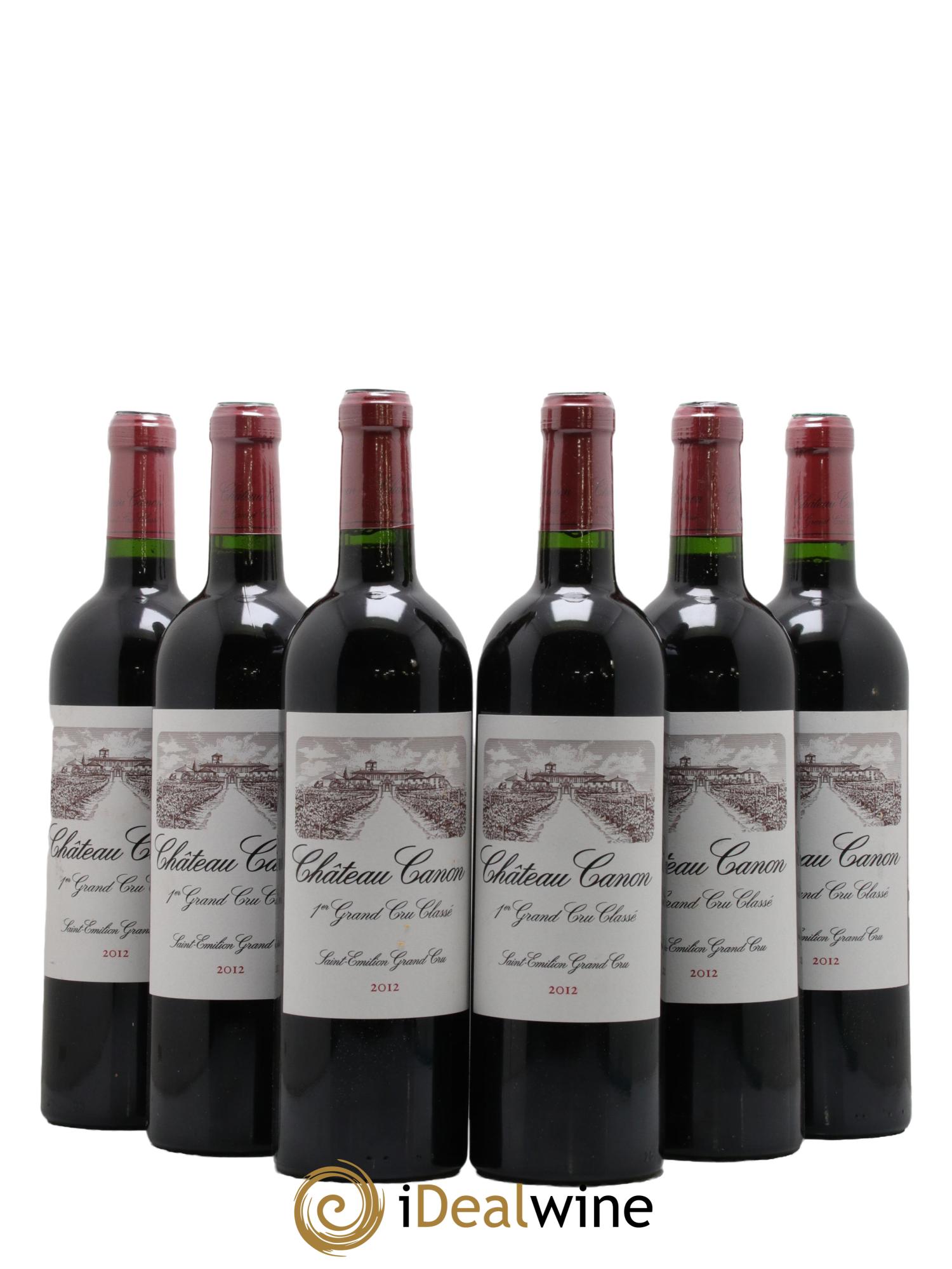 Château Canon 1er Grand Cru Classé B  2012 - Posten von 6 Flaschen - 0