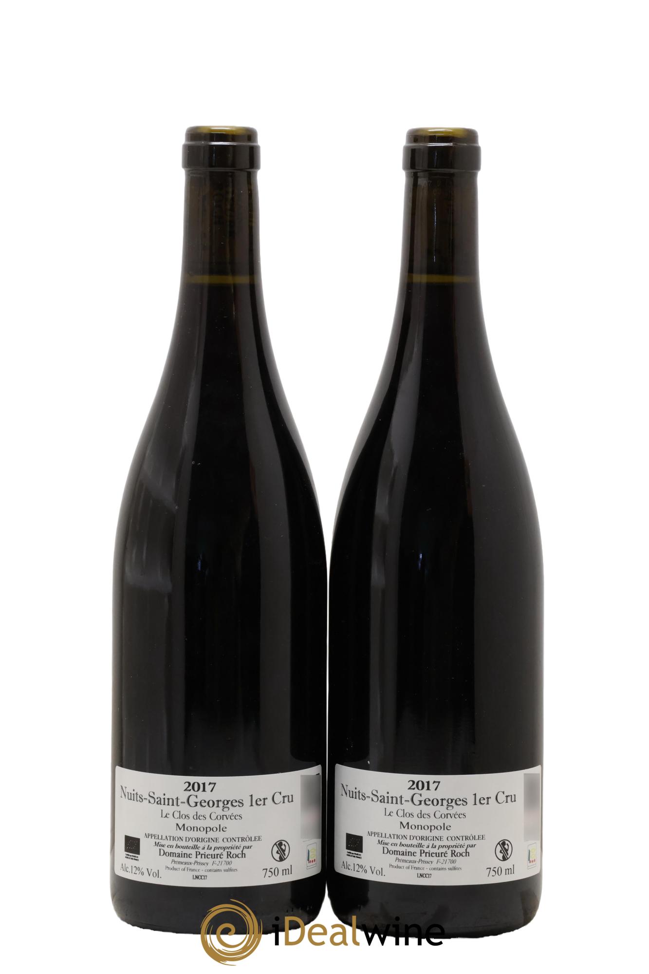 Nuits-Saint-Georges 1er Cru Le Clos des Corvées Prieuré Roch 2017 - Lot of 2 bottles - 1