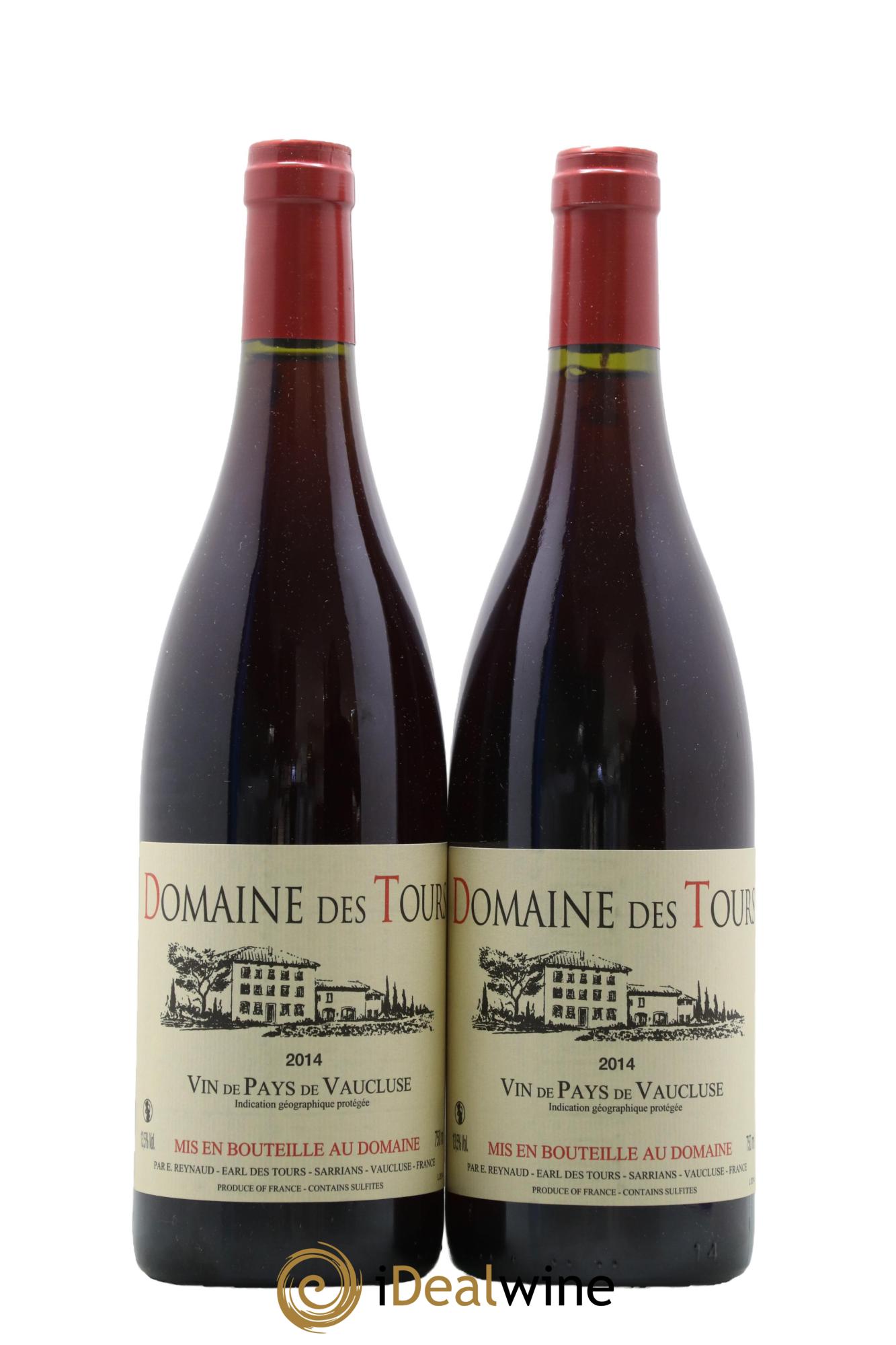 Vaucluse (Vin de Pays de Vaucluse) Domaine des Tours Emmanuel Reynaud 2014 - Lot de 2 bouteilles - 0