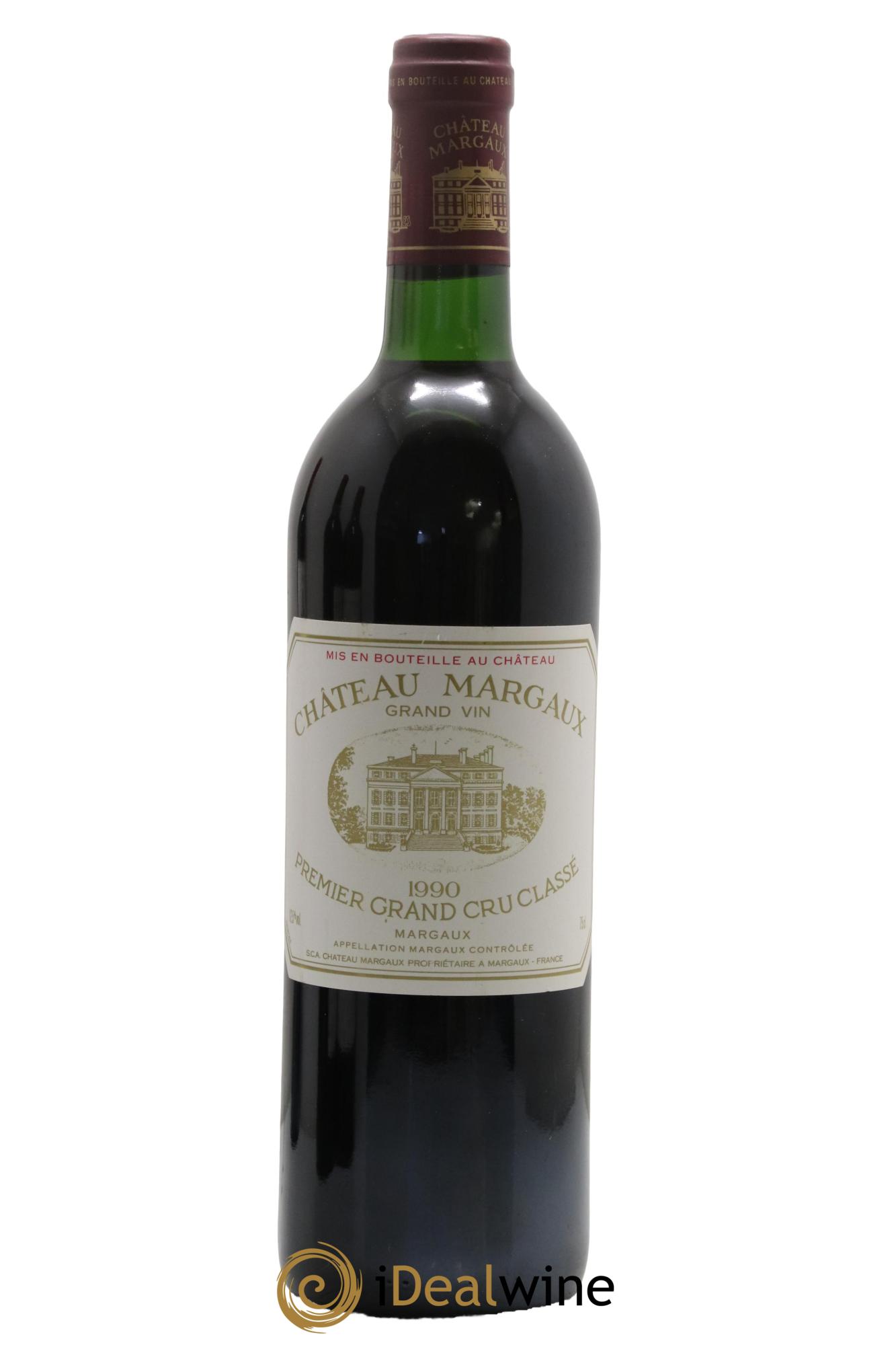 Château Margaux 1er Grand Cru Classé 1990 - Lot de 1 bouteille - 0