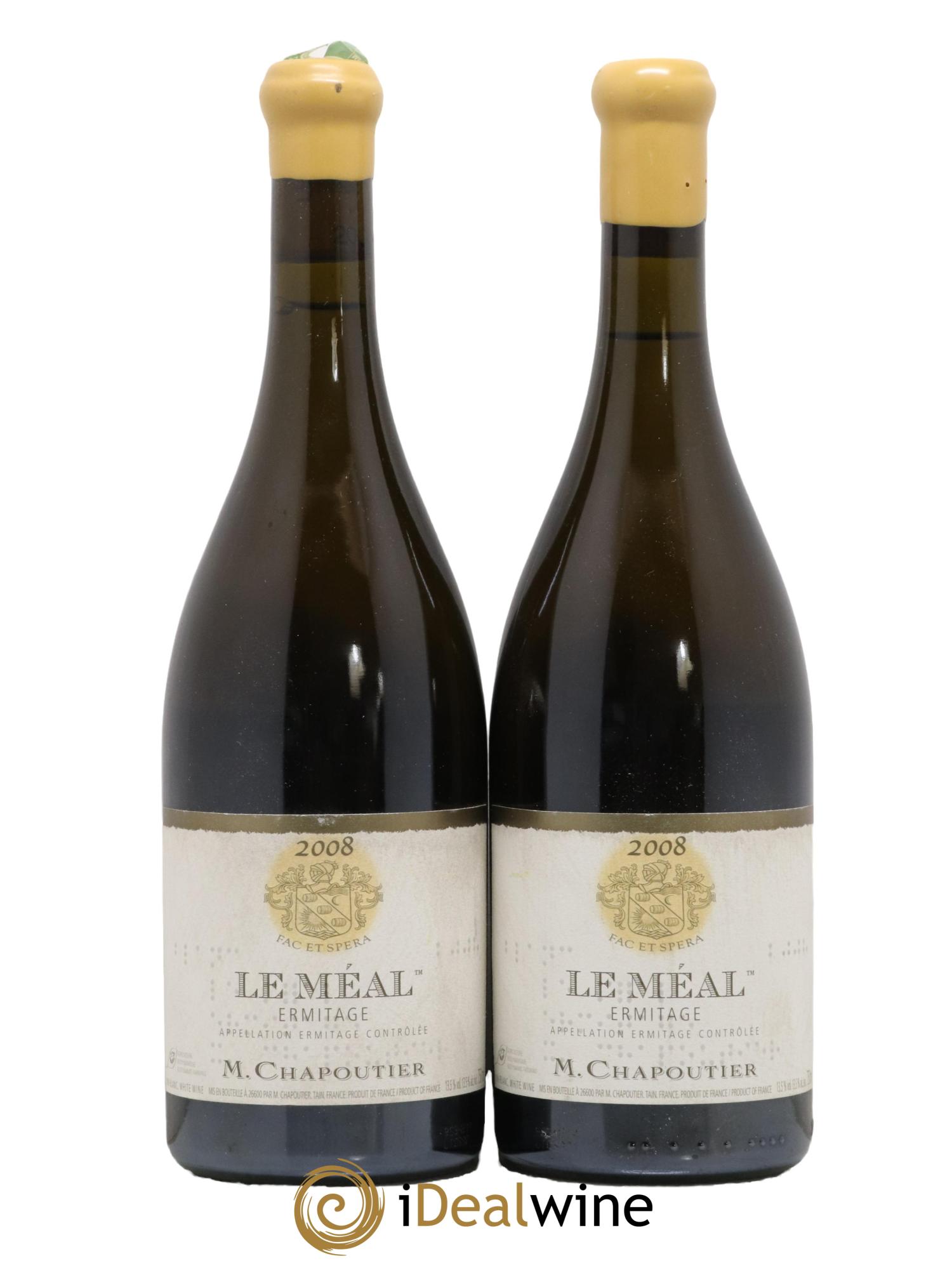 Hermitage Ermitage Le Méal Chapoutier 2008 - Lot de 2 bouteilles - 0