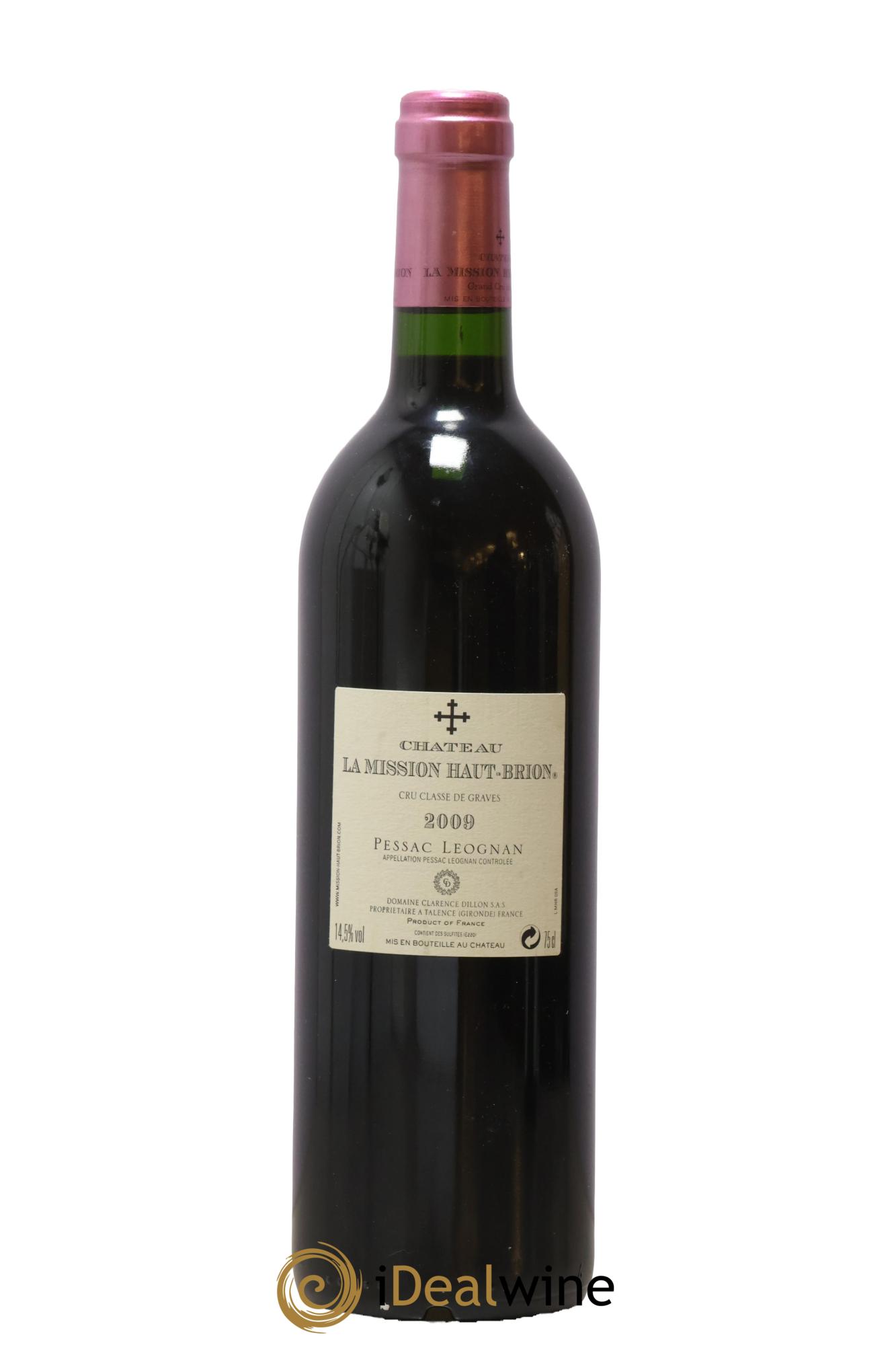 Château la Mission Haut-Brion Cru Classé de Graves 2009 - Lot de 1 bouteille - 1
