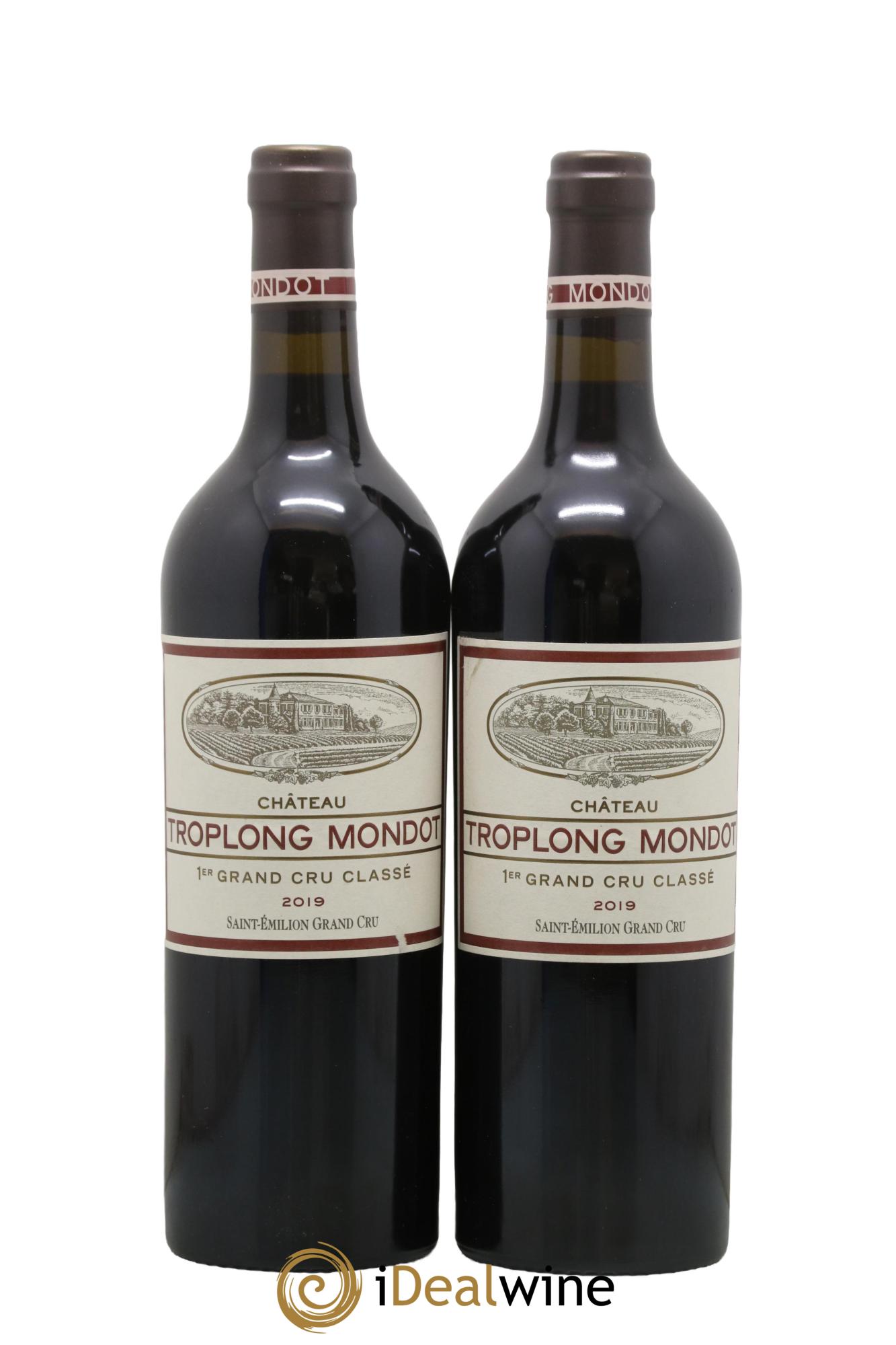 Château Troplong Mondot 1er Grand Cru Classé B 2019 - Lot de 2 bouteilles - 0