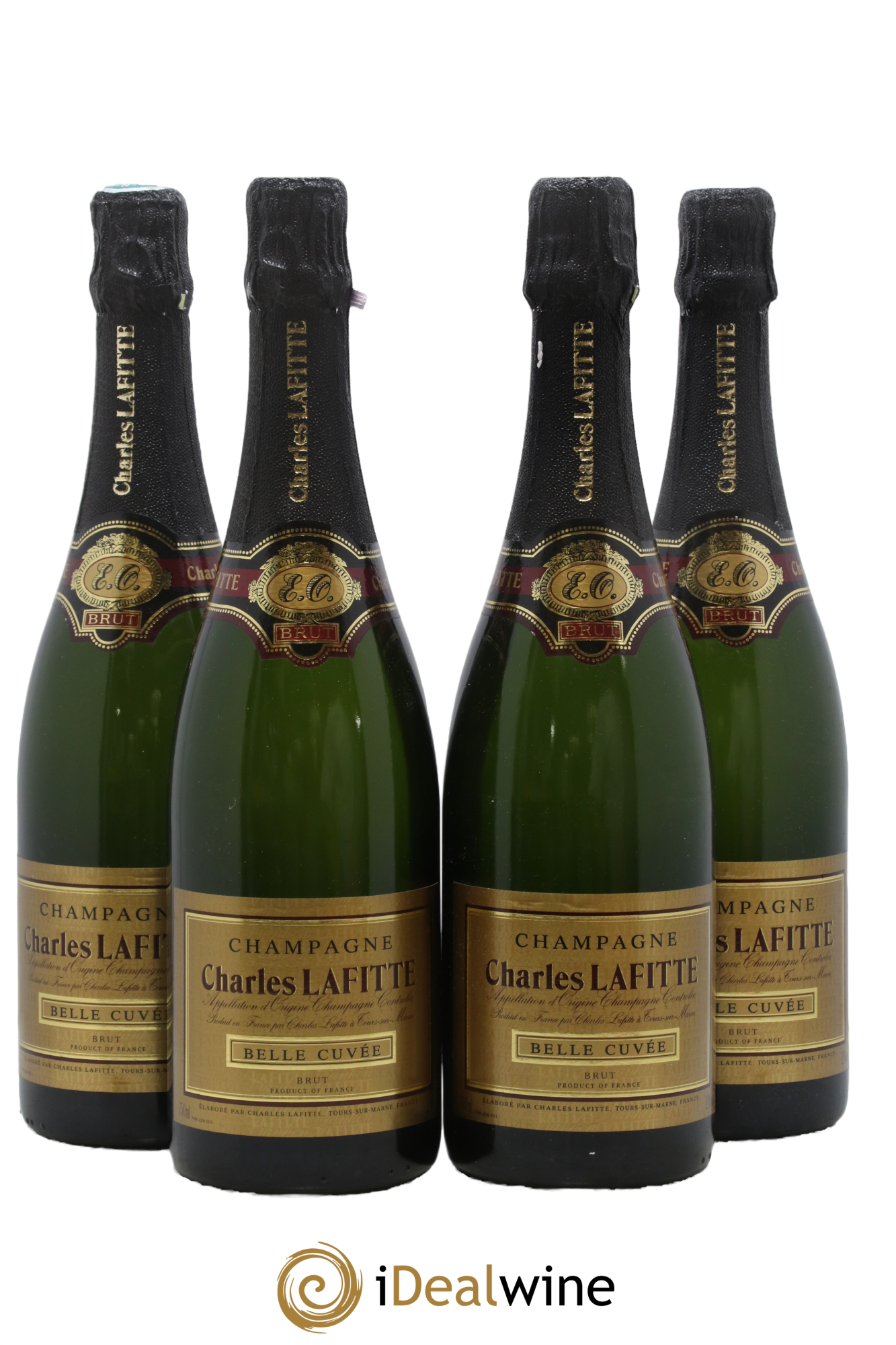 Champagne Brut Belle Cuvée Charles Lafitte - Lot de 4 bouteilles - 0