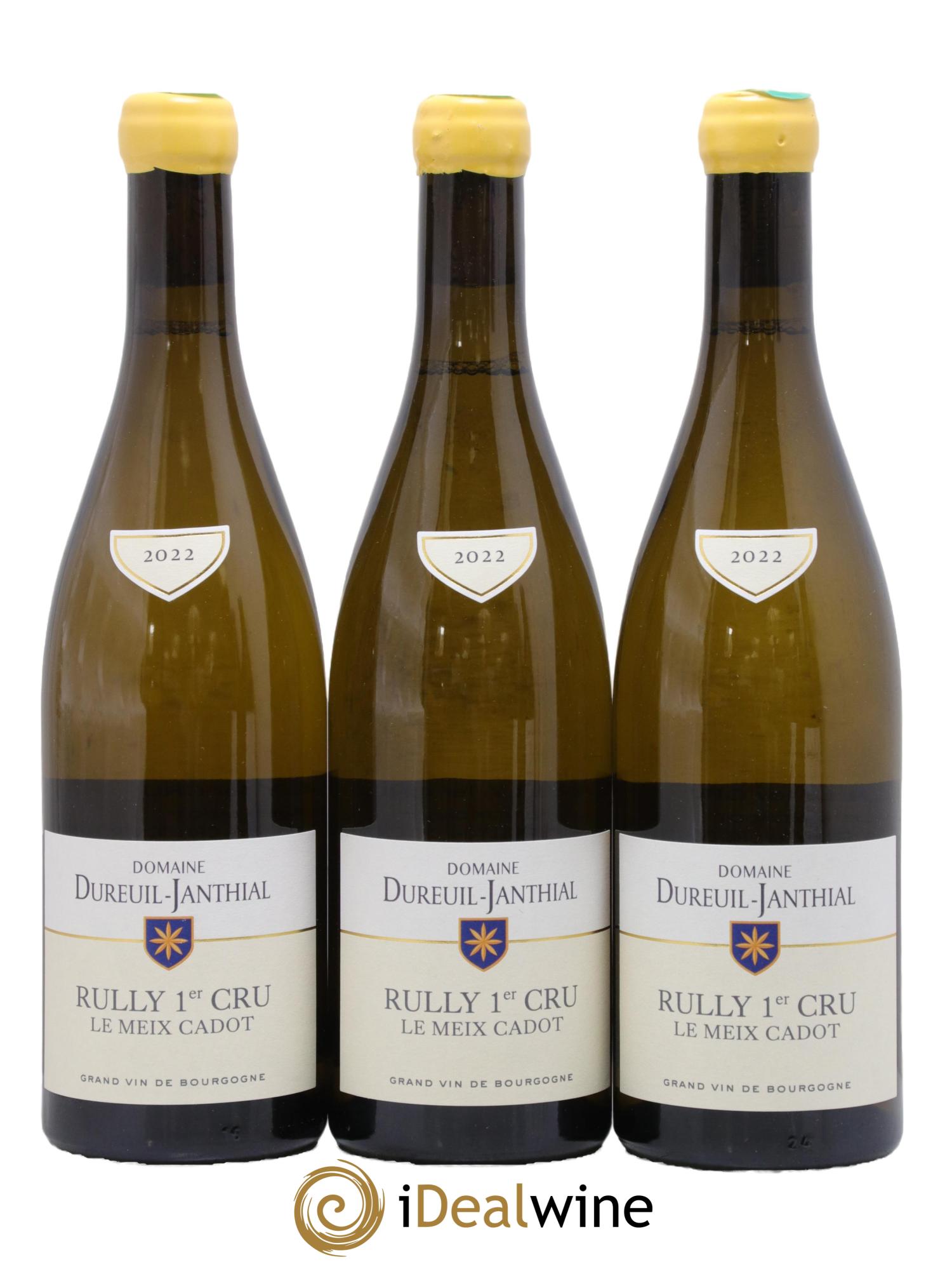Rully 1er Cru Le Meix Cadot Vincent Dureuil-Janthial 2022 - Lotto di 3 bottiglie - 0