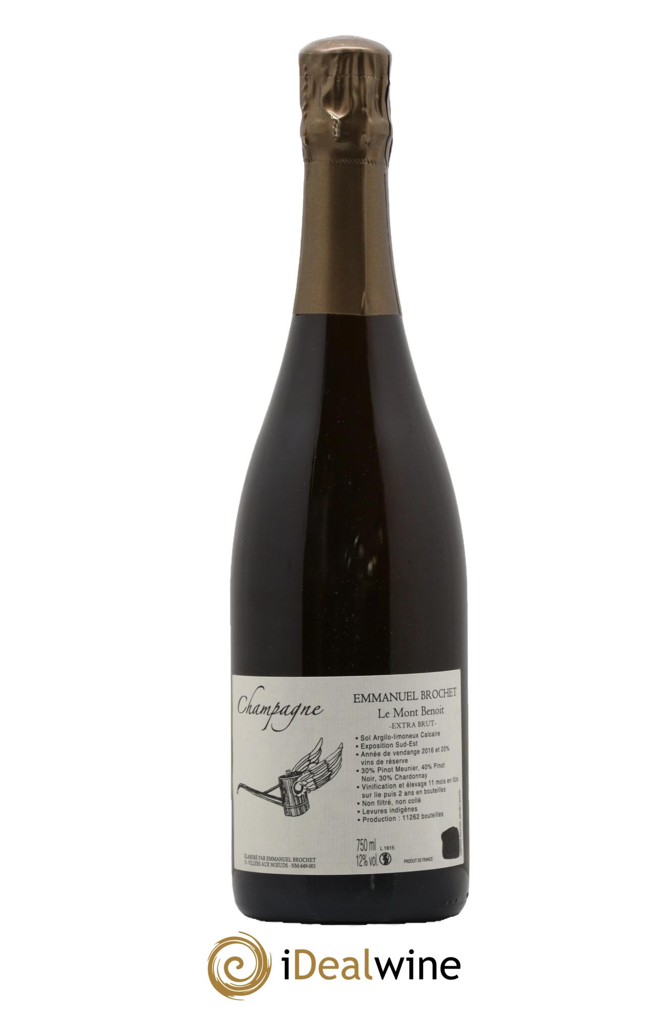 Le Mont Benoit Extra-Brut Emmanuel Brochet - Lot de 1 bouteille - 0