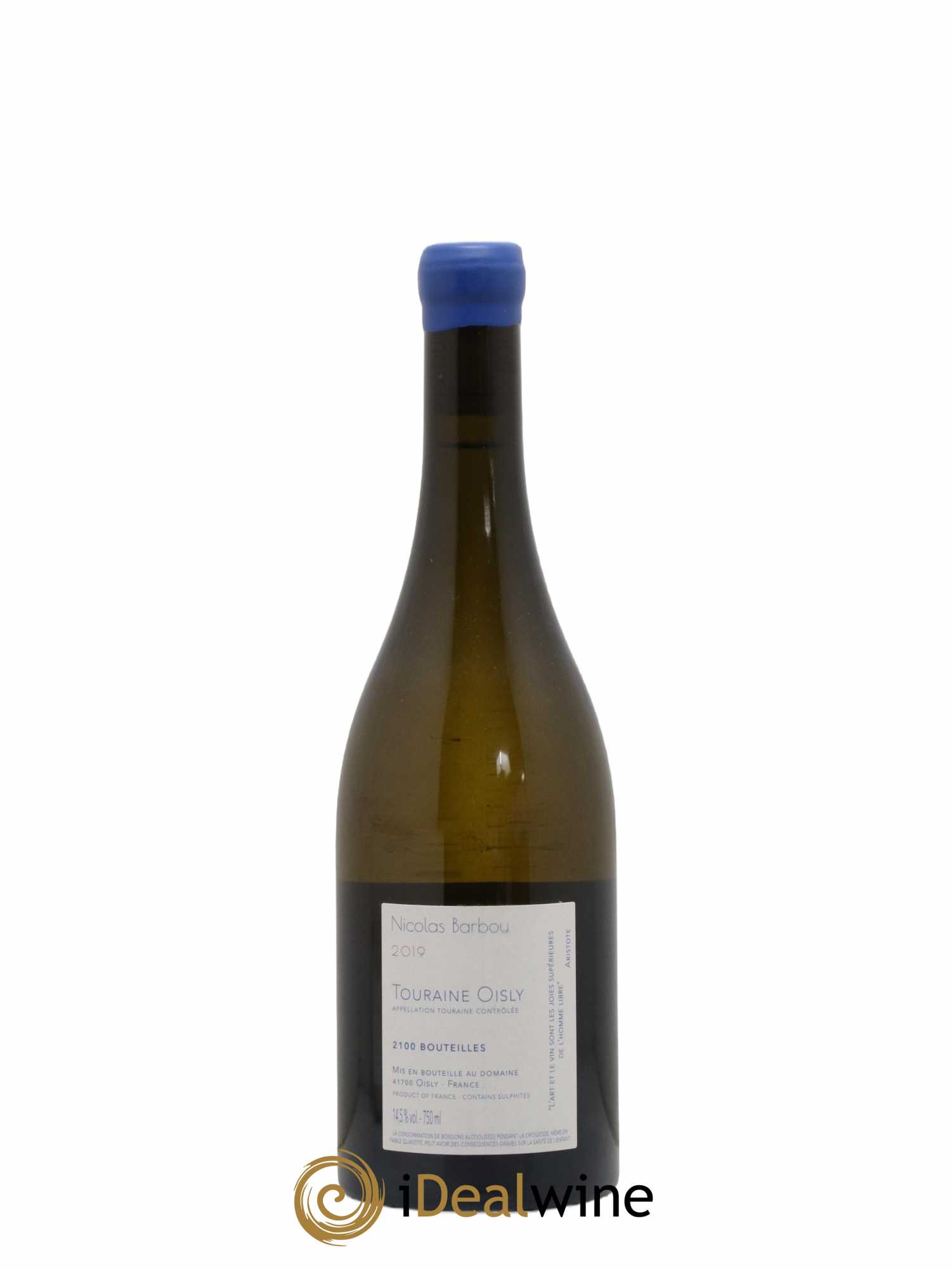 Touraine-Oisly Utopie Créative Nicolas Barbou 2019 - Lot de 1 bouteille - 1