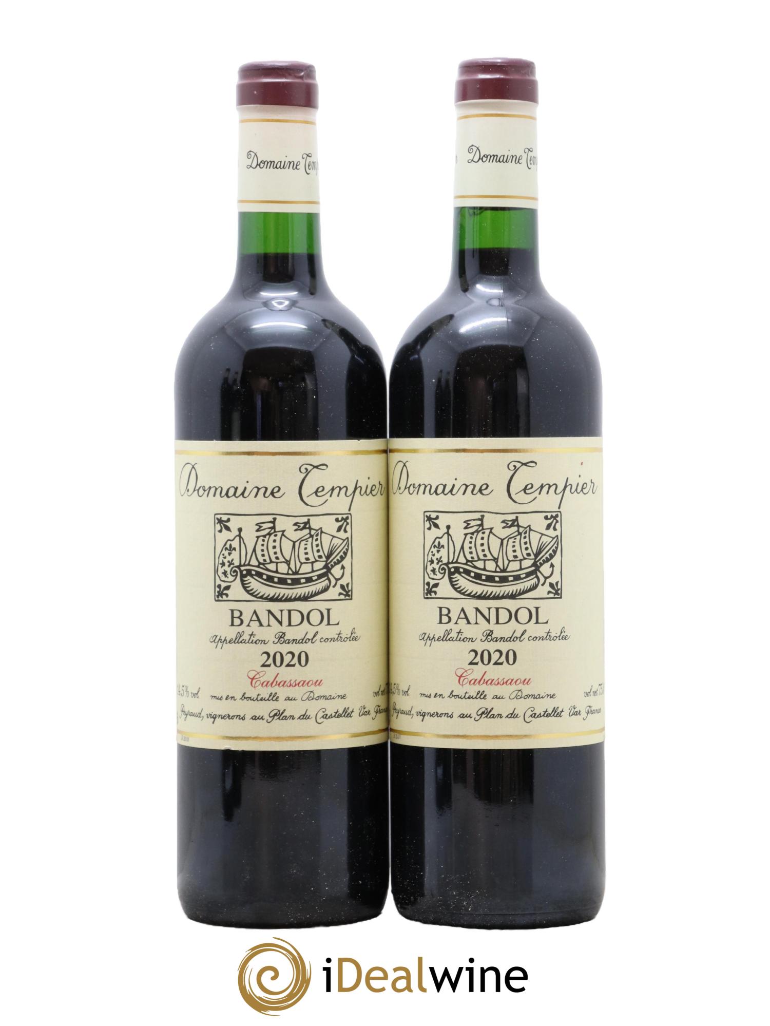 Bandol Domaine Tempier Cuvée Cabassaou Famille Peyraud 2020 - Lot de 2 bouteilles - 0