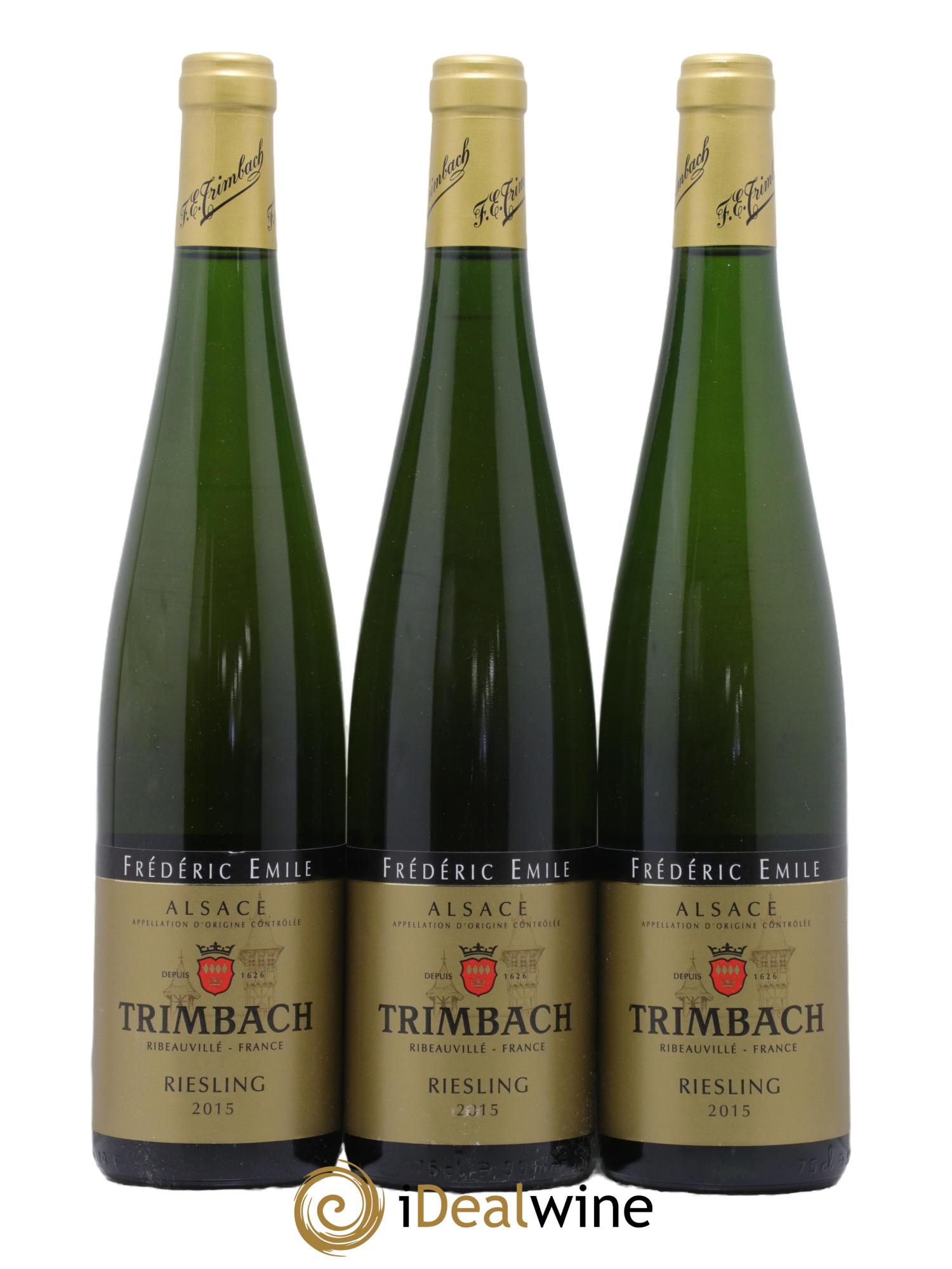 Alsace Riesling Cuvée Frédéric Emile Trimbach (Domaine) 2015 - Lot de 3 bouteilles - 0