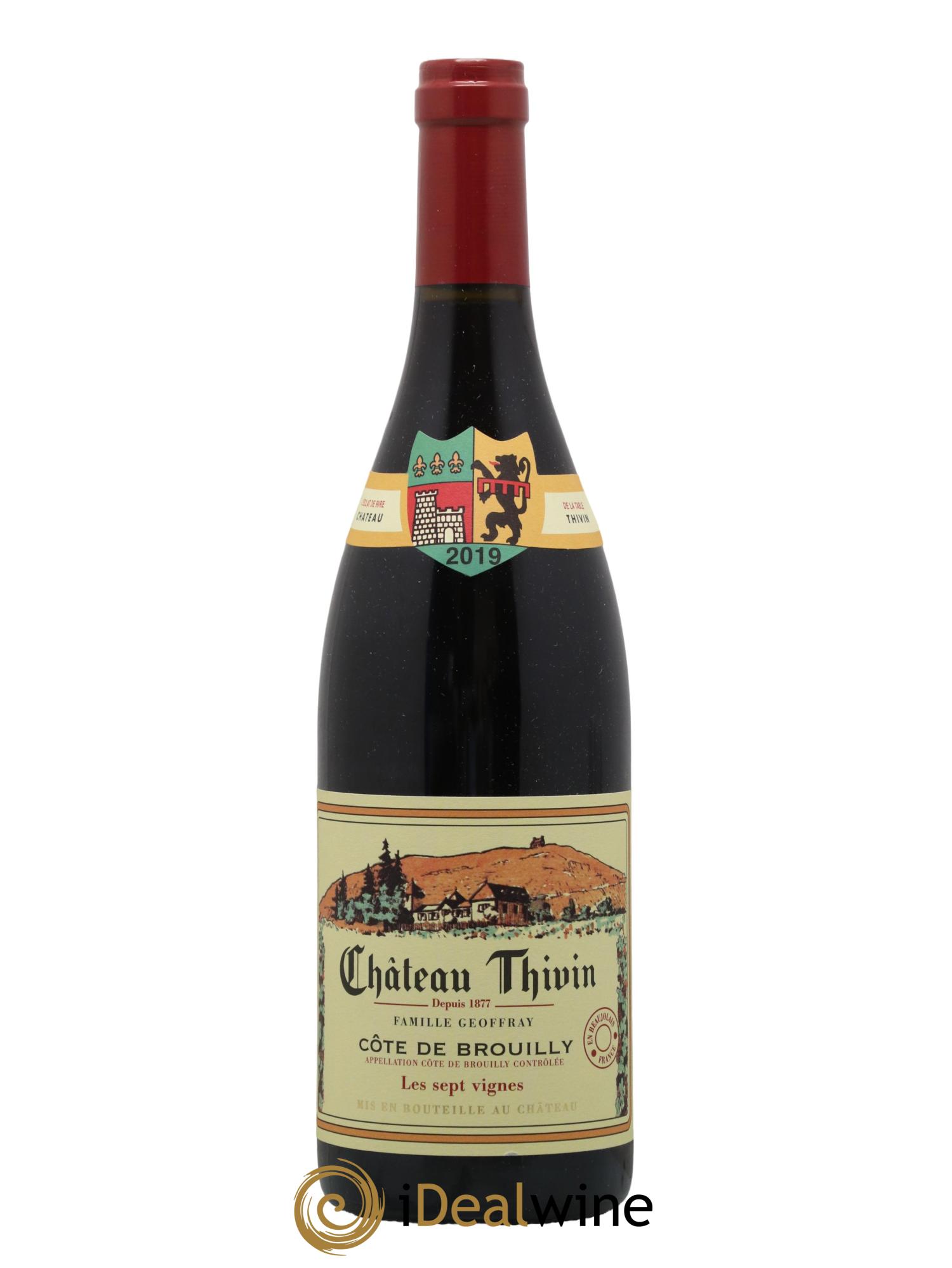 Côte de Brouilly Les 7 Vignes Château Thivin 2019 - Lot de 1 bouteille - 0