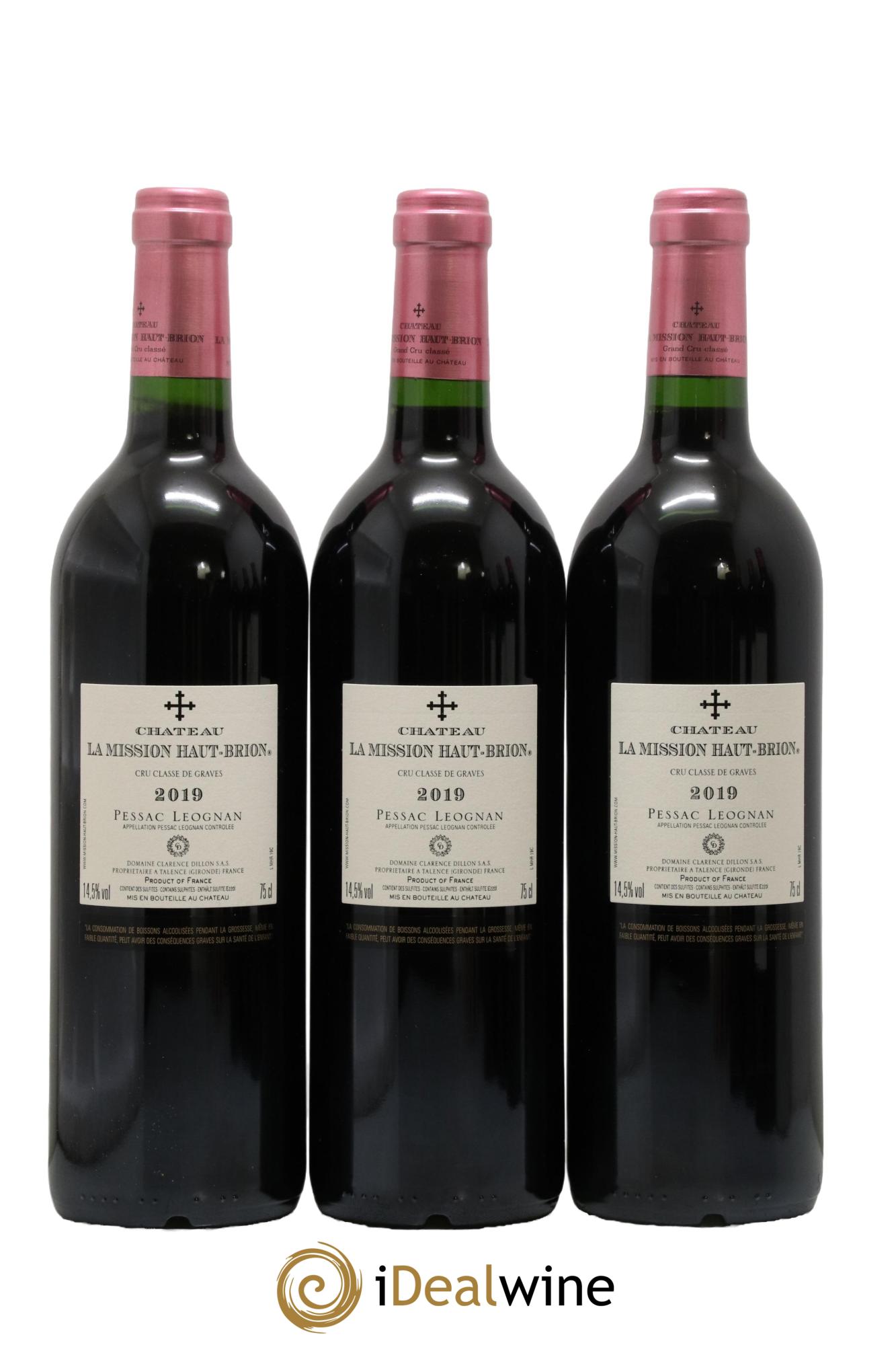Château la Mission Haut-Brion Cru Classé de Graves  2019 - Lot of 6 bottles - 2