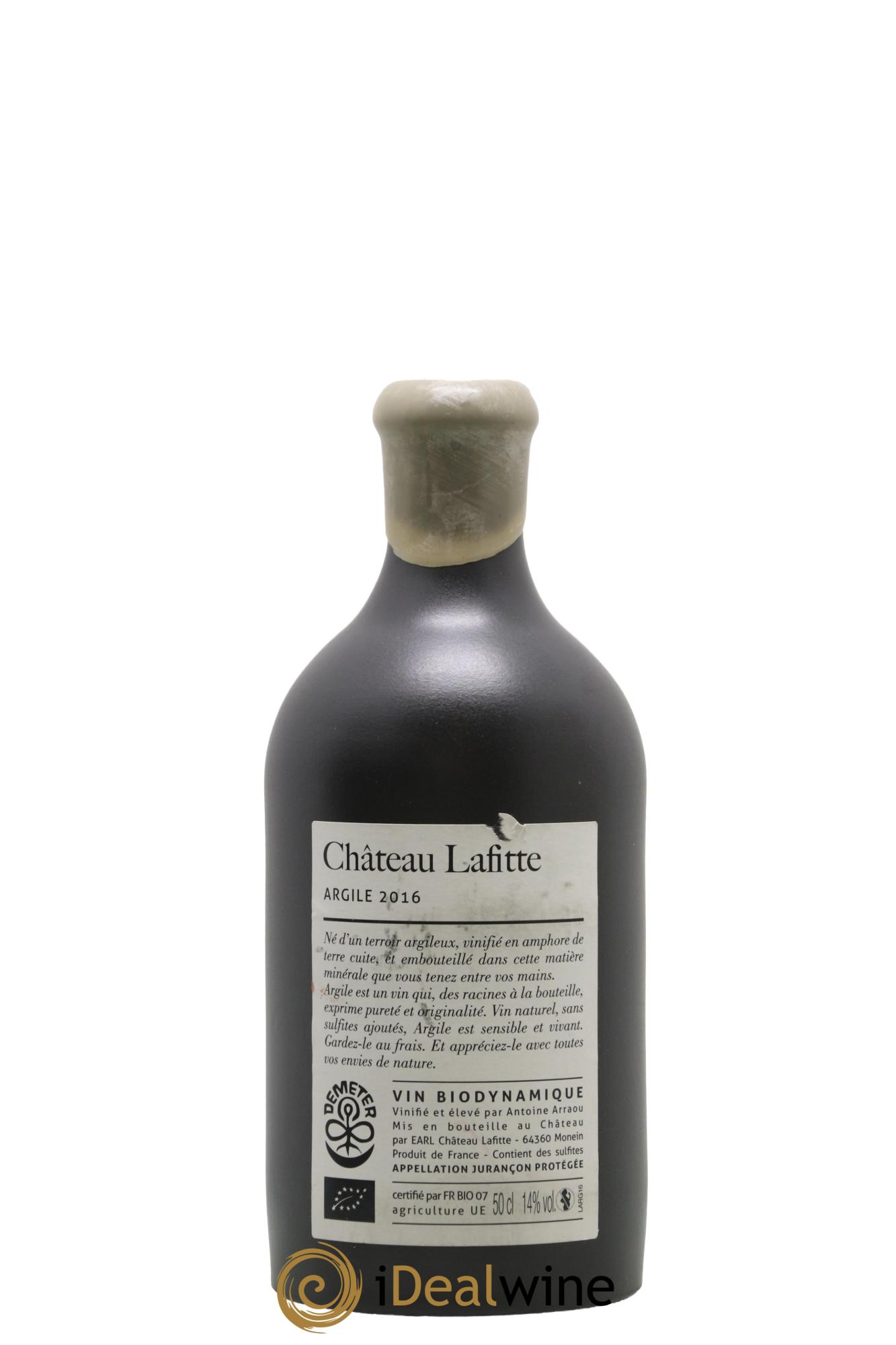 Vin de France Argile Château Lafitte 2016 - Lot of 1 500ml format  - 1
