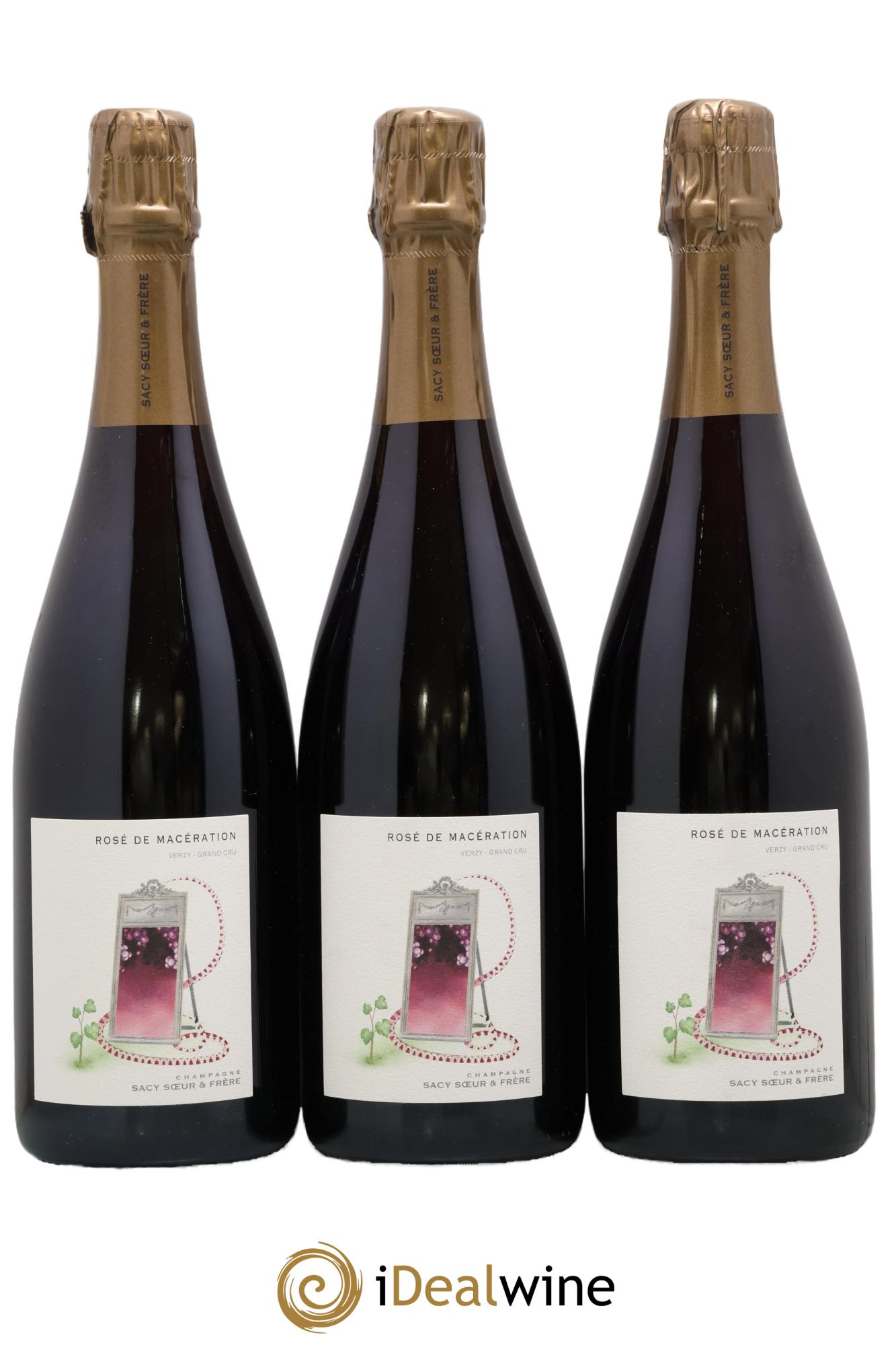 Champagne - Rose de Maceration Domaine Sacy Sœur et Frere 2020 - Lot de 3 bouteilles - 0