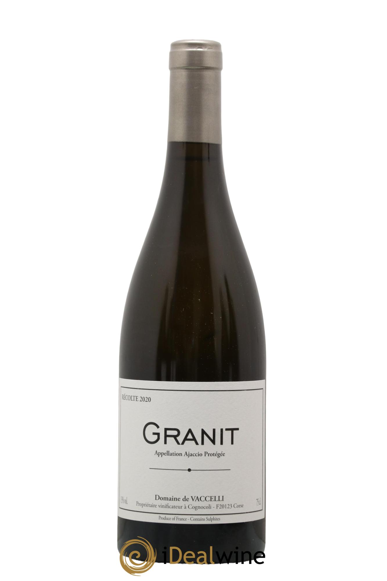 Ajaccio Granit Vaccelli 2020 - Lot de 1 bouteille - 0