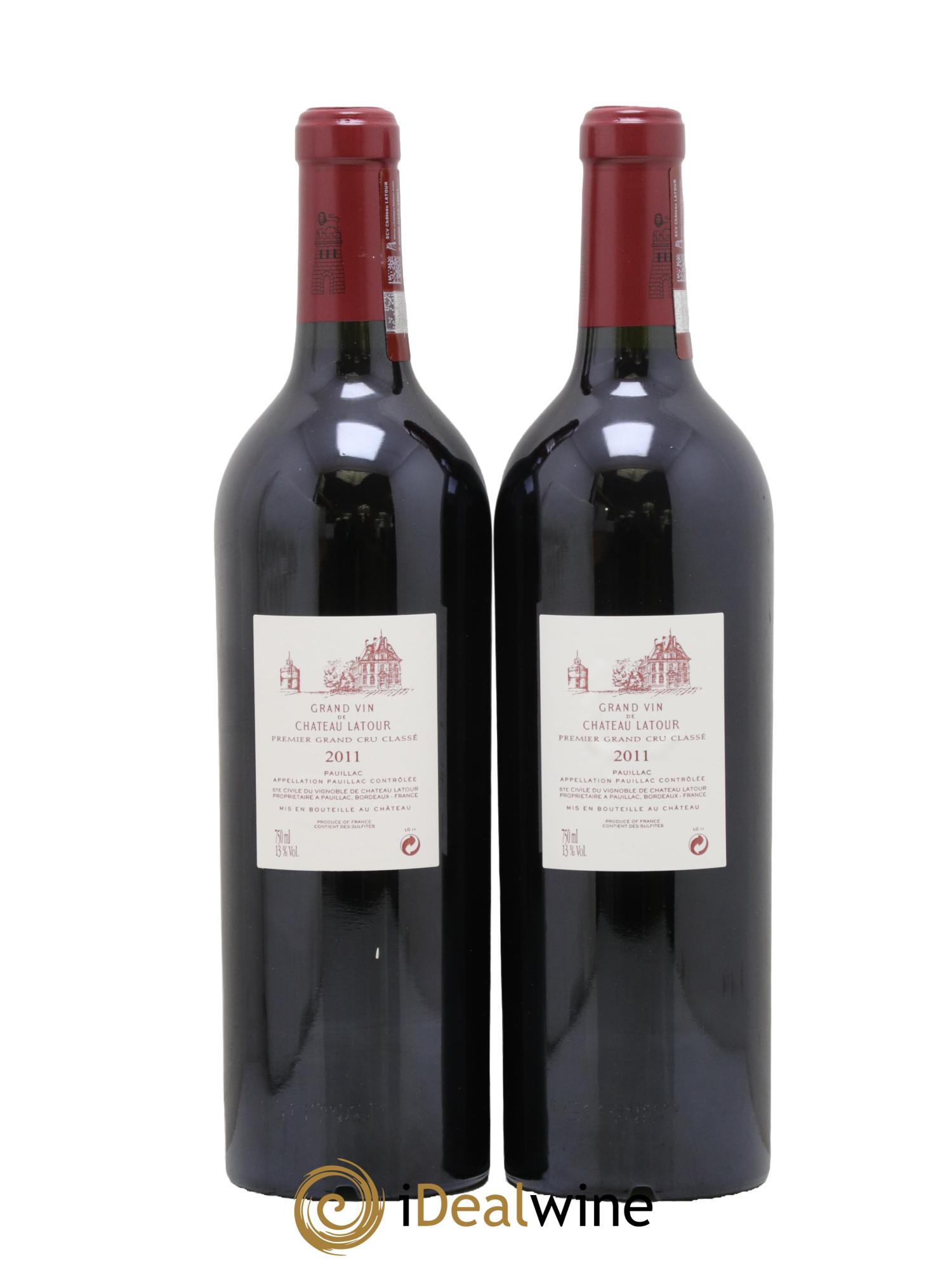 Château Latour 1er Grand Cru Classé 2011 - Lotto di 2 bottiglie - 1