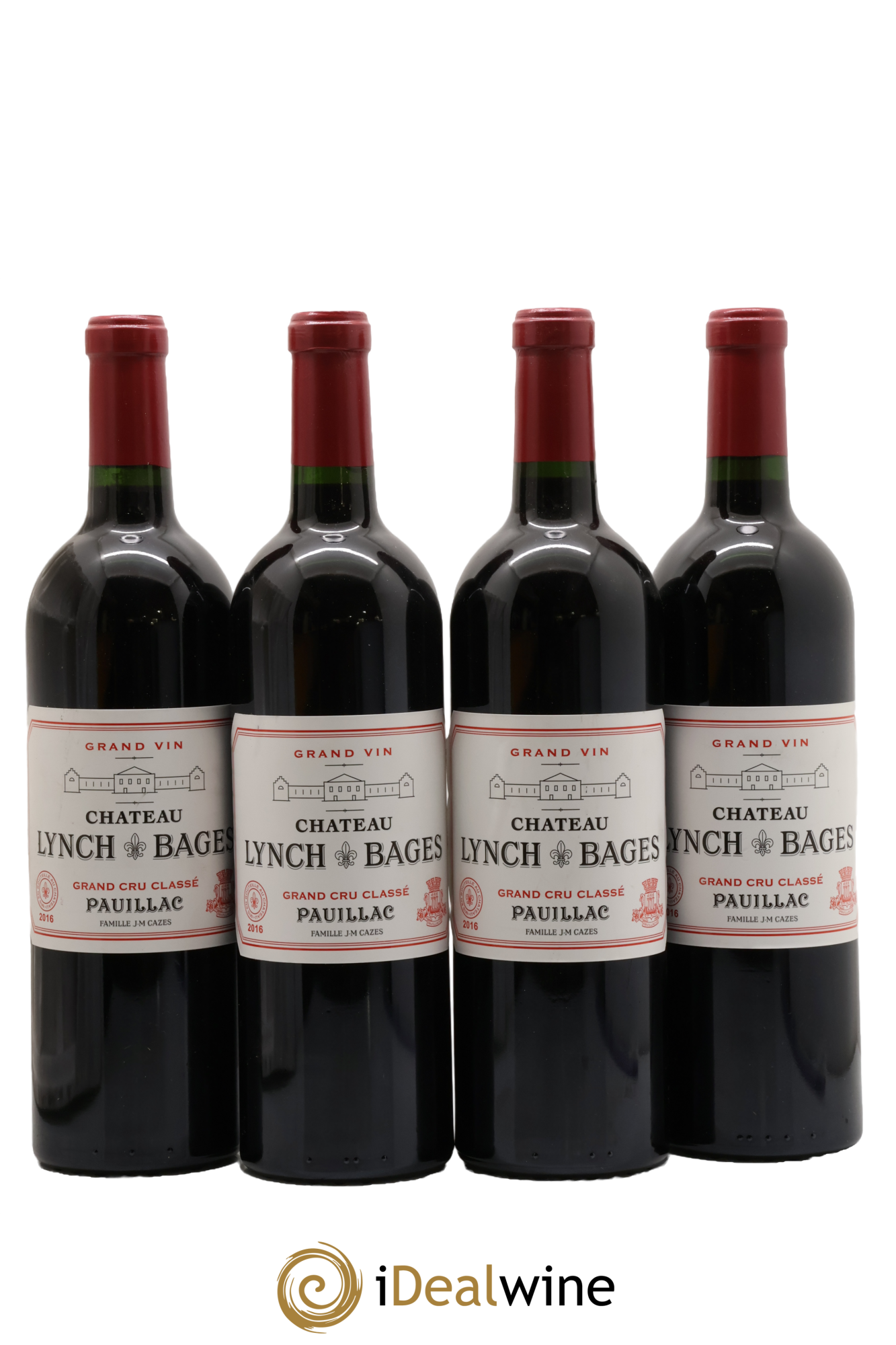 Château Lynch Bages 5ème Grand Cru Classé 2016 - Lot of 4 bottles - 0