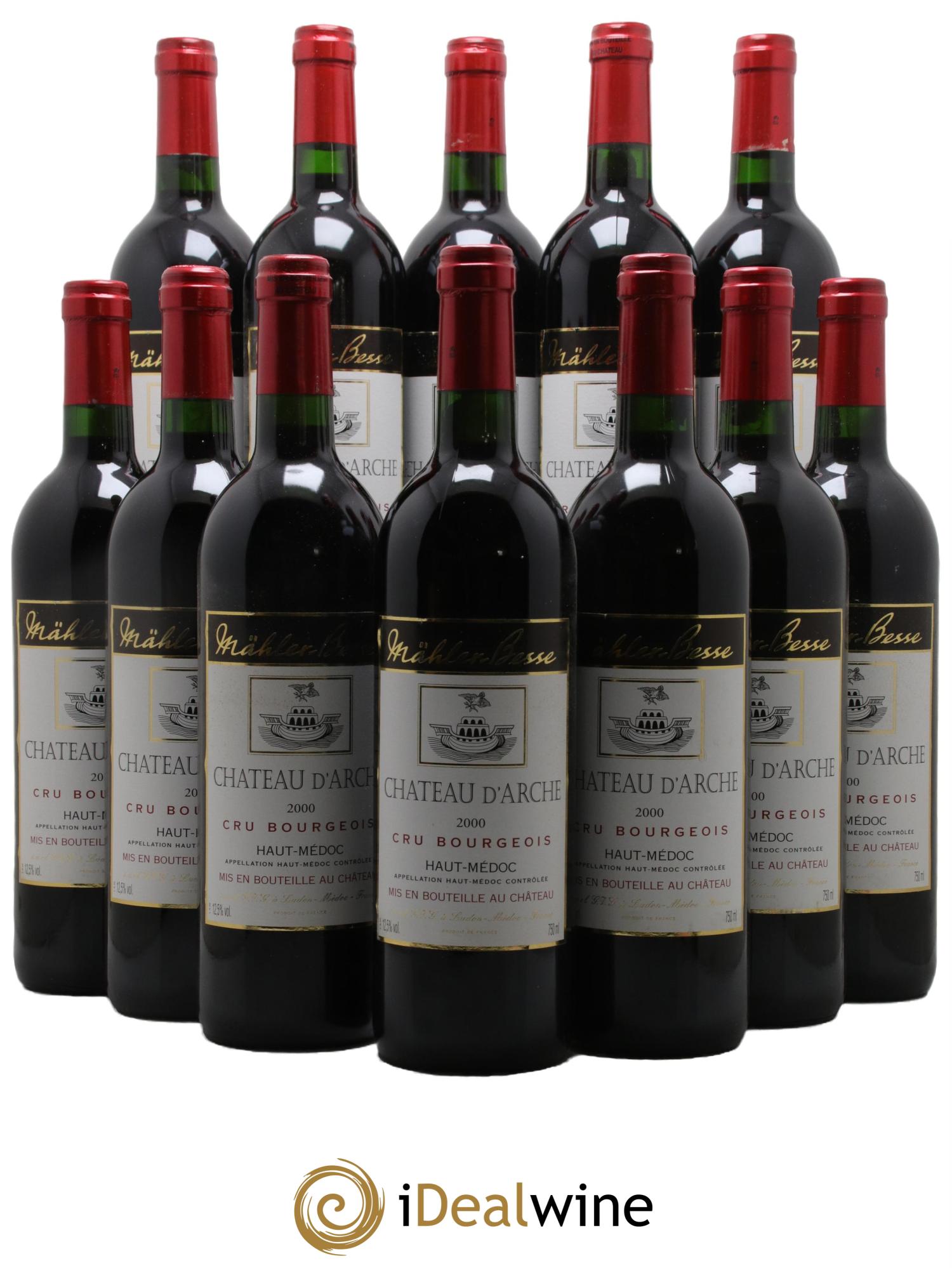Château d'Arche Cru Bourgeois 2000 - Lot de 12 bouteilles - 0