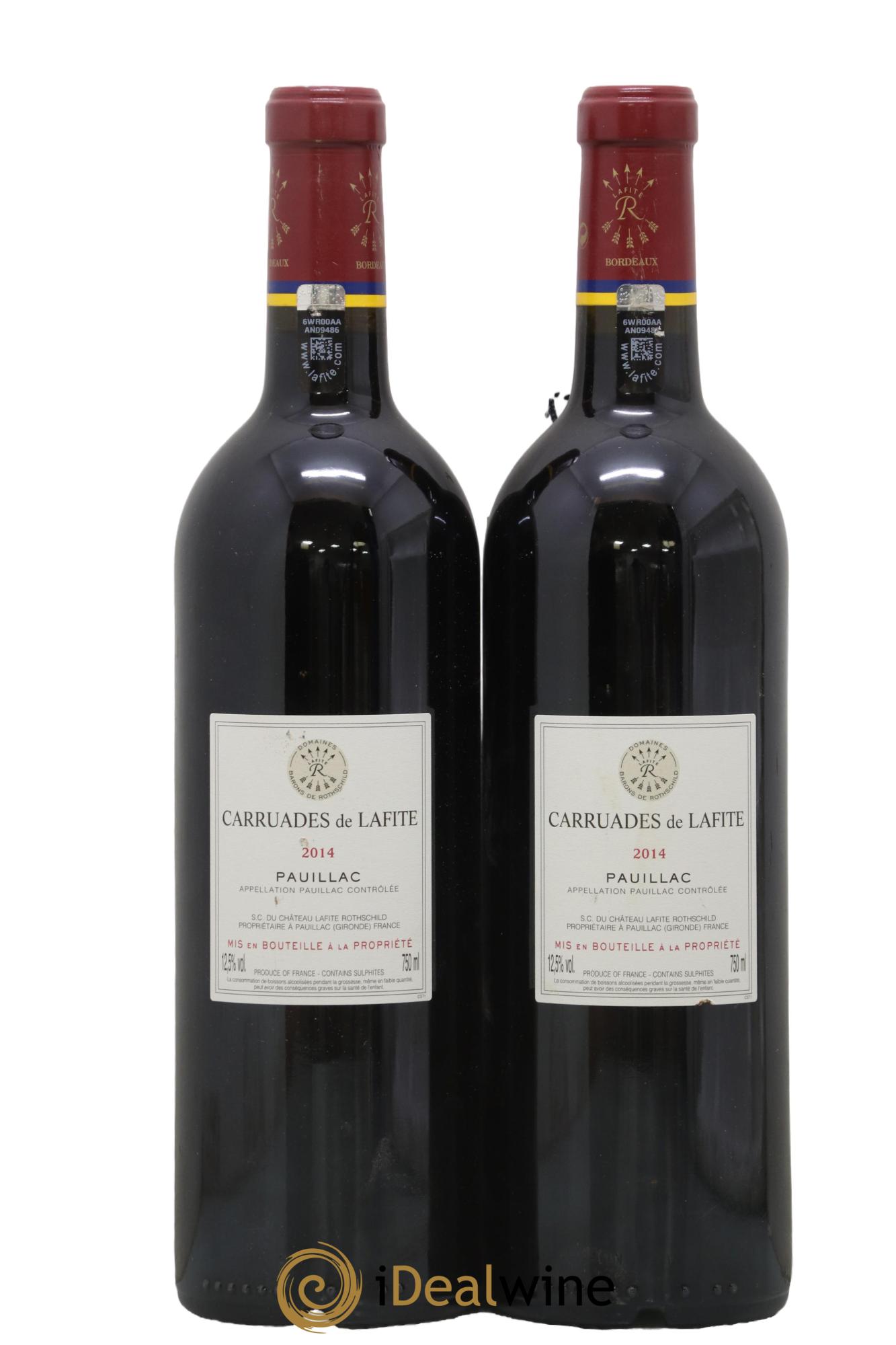 Carruades de Lafite Rothschild Second Vin 2014 - Lot de 2 bouteilles - 1