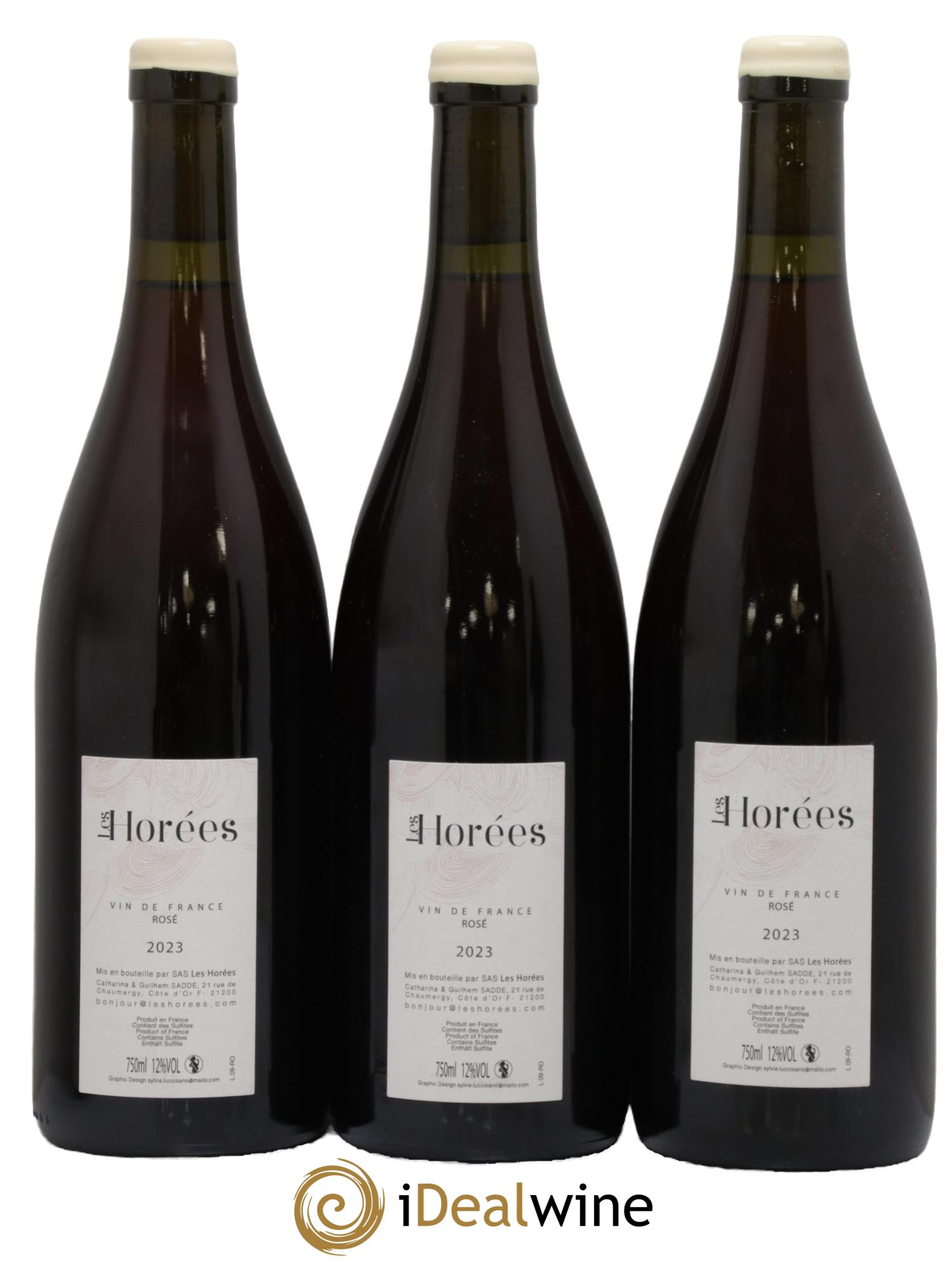 Bourgogne Rosé Bonheur Les Horées 2023 - Lot of 3 bottles - 1