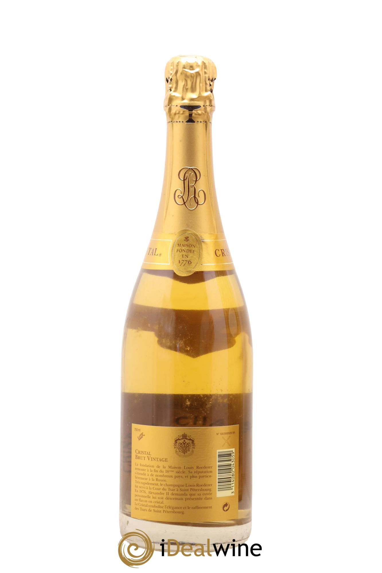 Cristal Louis Roederer 1993 - Lot de 1 bouteille - 2