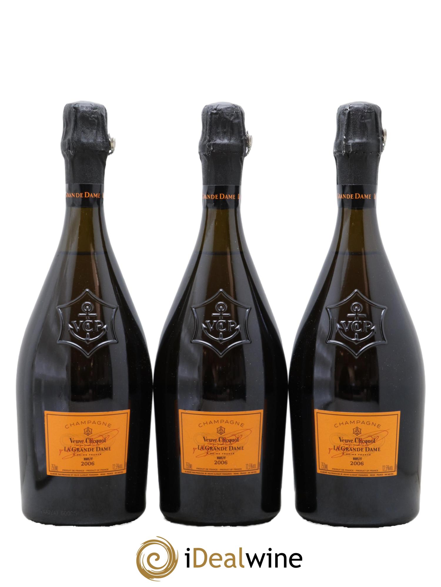 La Grande Dame Veuve Clicquot 2006 - Lot de 3 bouteilles - 0