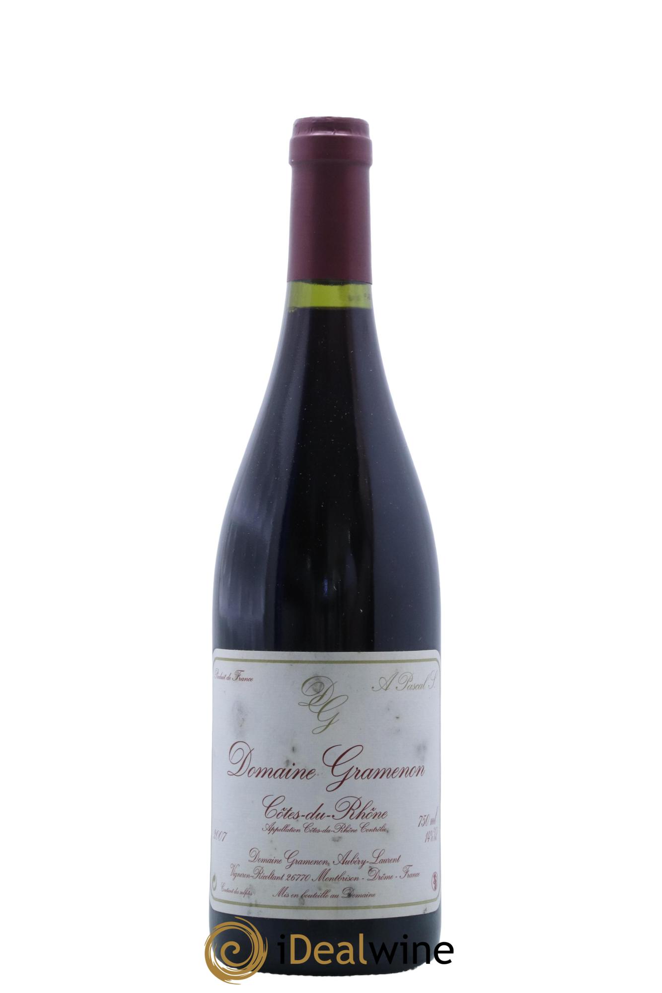 Côtes-du-Rhône A Pascal S. Gramenon (Domaine) 2007 - Lot de 1 bouteille - 0