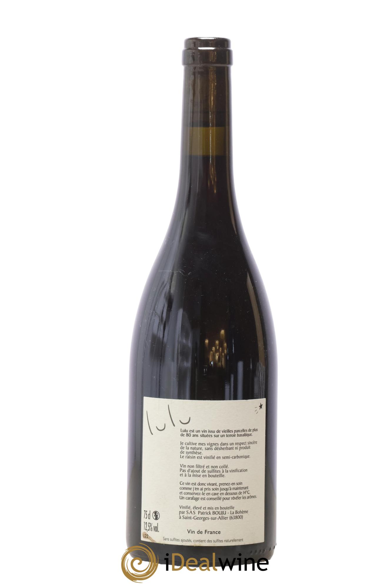 Vin de France Lulu Patrick Bouju - La Bohème 2022 - Lot of 1 bottle - 1