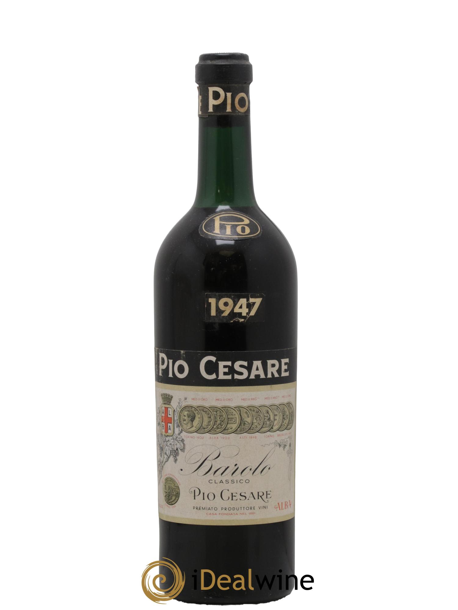 Barolo DOCG Pio Cesare 1947 - Posten von 1 Flasche - 0