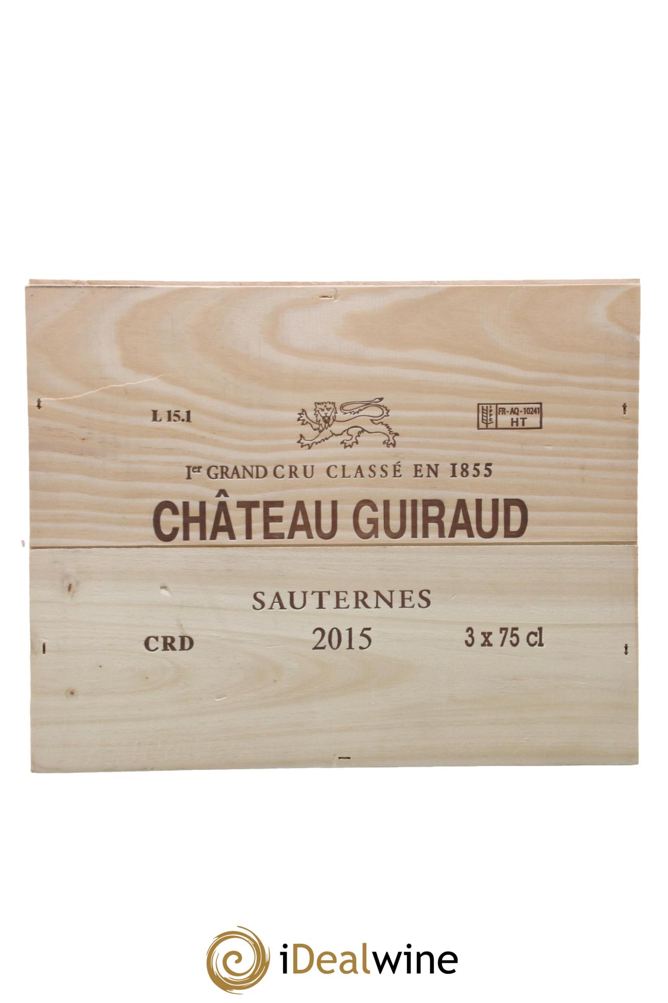 Château Guiraud 1er Grand Cru Classé 2015 - Posten von 3 Flaschen - 1