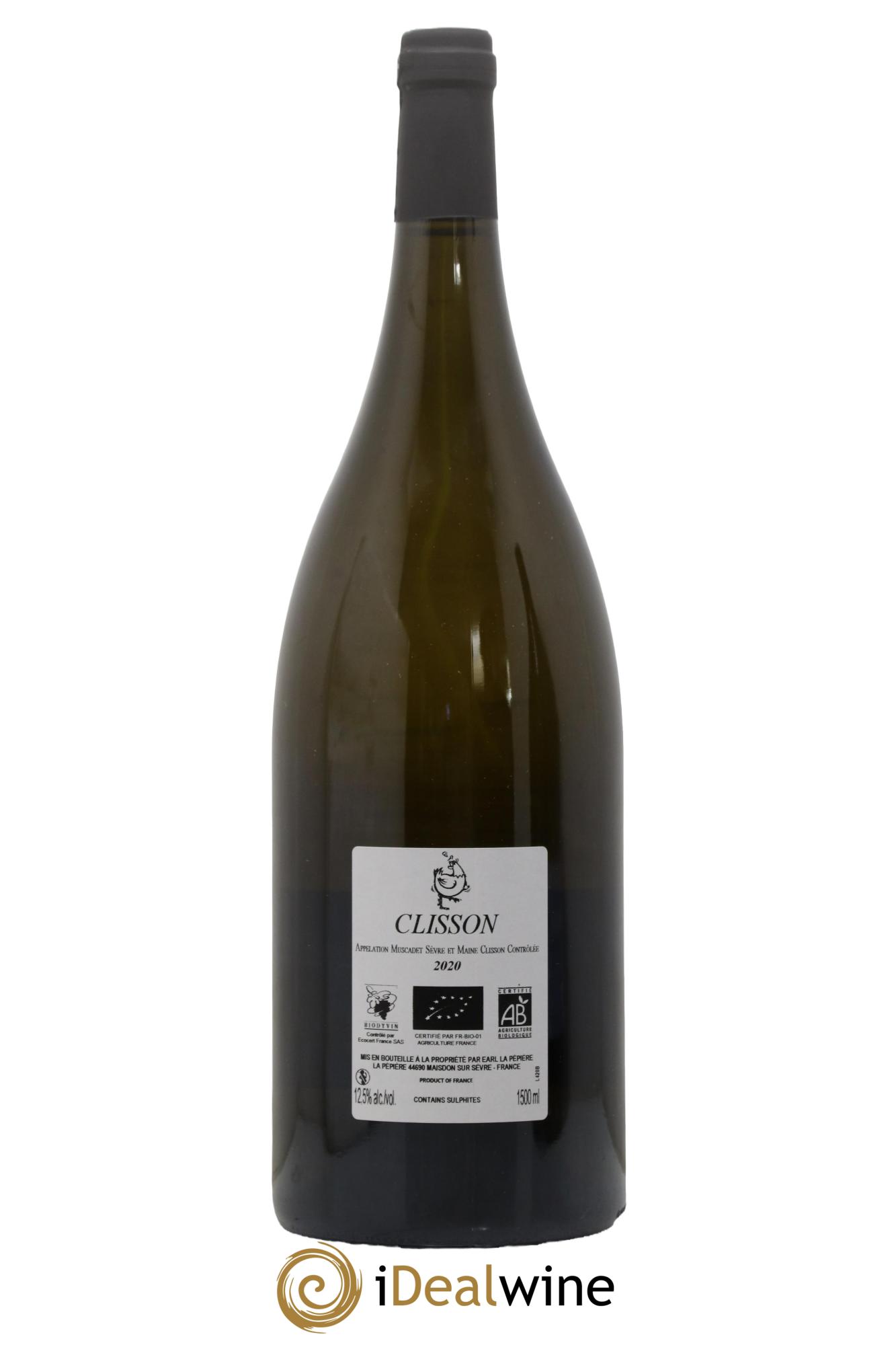 Muscadet Sèvre et Maine Clisson Domaine de la Pépière 2020 - Lot de 1 magnum - 1