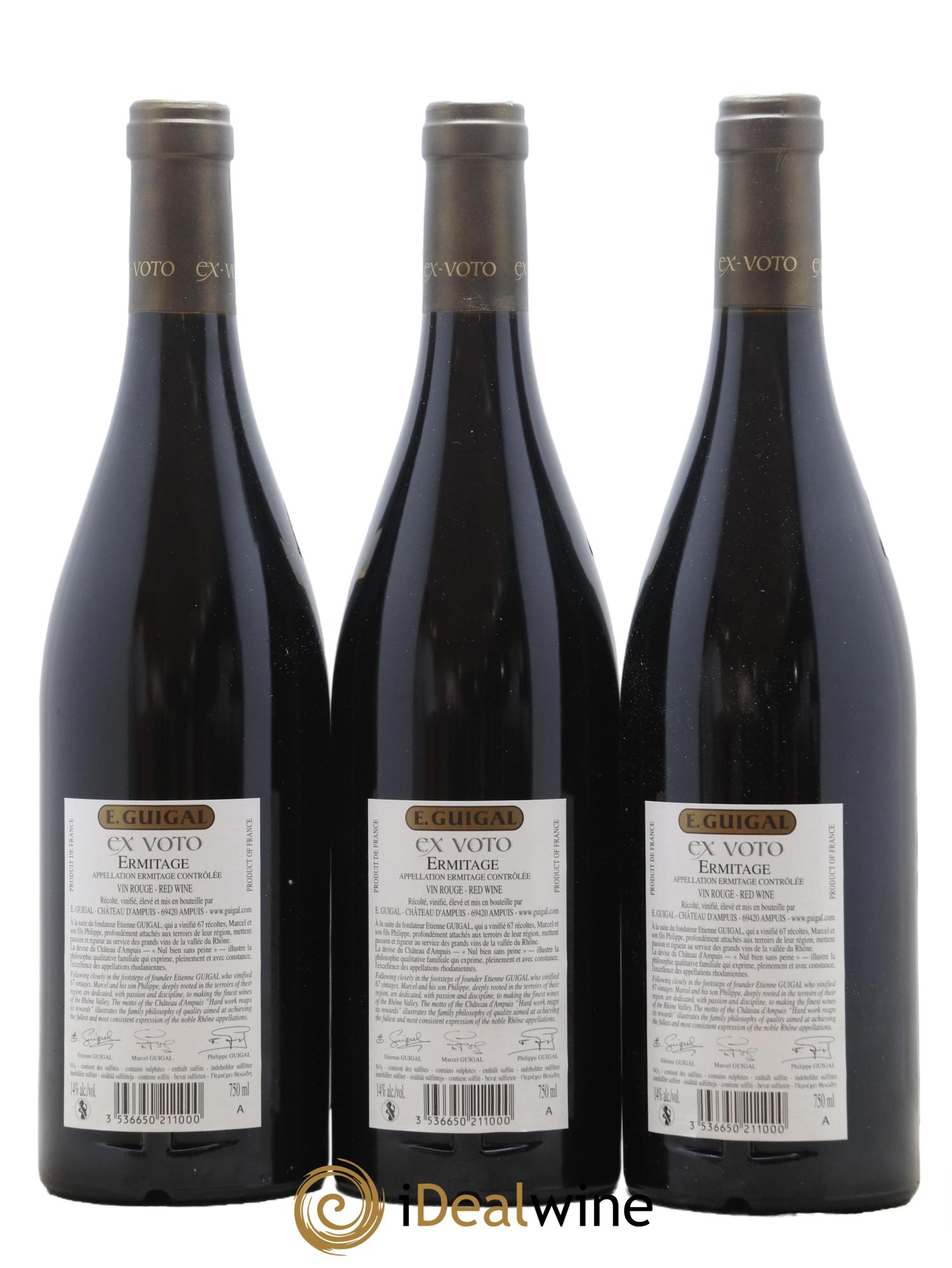Ermitage Ex Voto Guigal 2013 - Lot de 12 bouteilles - 6